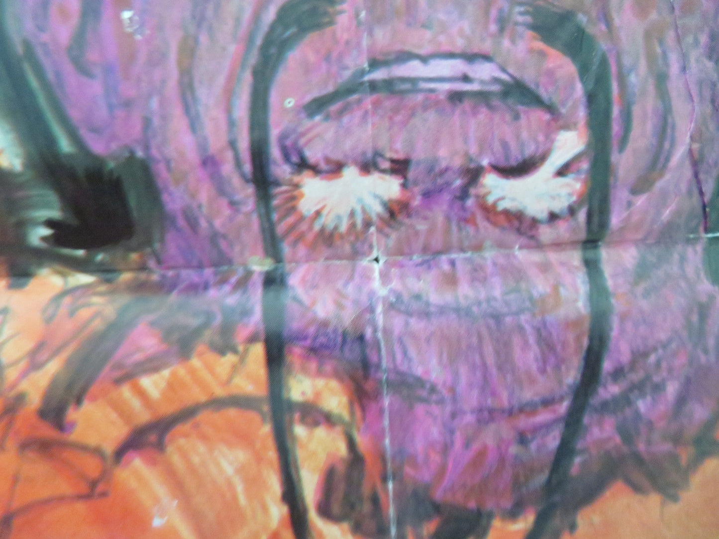 THE FACE OF FU MANCHU FOLDED US ONE SHEET POSTER CHRISTOPHER LEE N. GREEN 1965 Movie posters