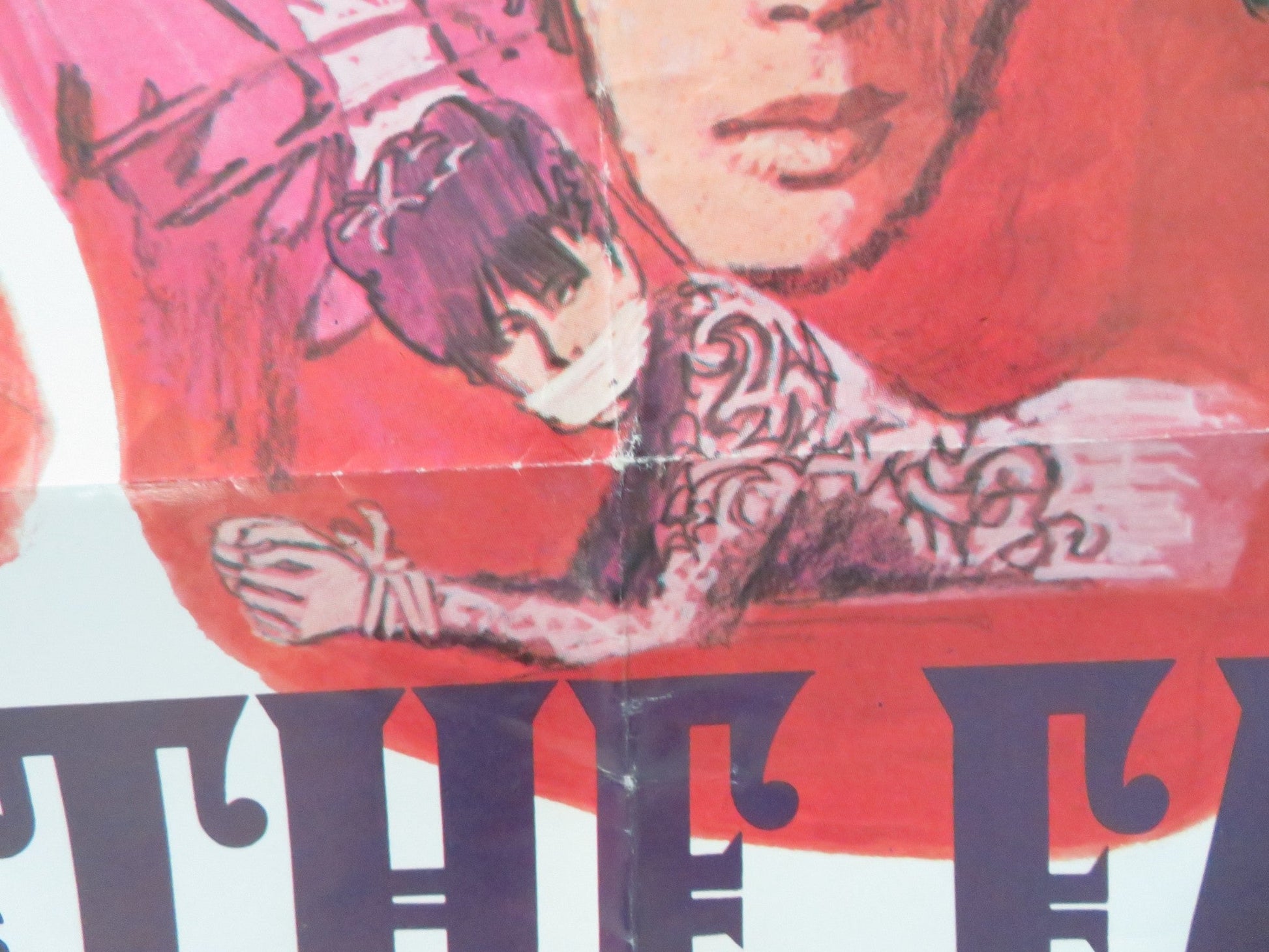 THE FACE OF FU MANCHU FOLDED US ONE SHEET POSTER CHRISTOPHER LEE N. GREEN 1965 Movie posters