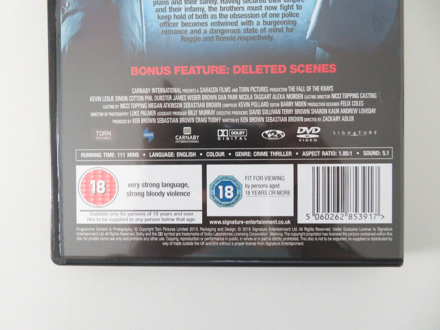 The Fall of the Krays - B (DVD) Phil Dunster Anita Dobson 2016 Region 2 Movie posters