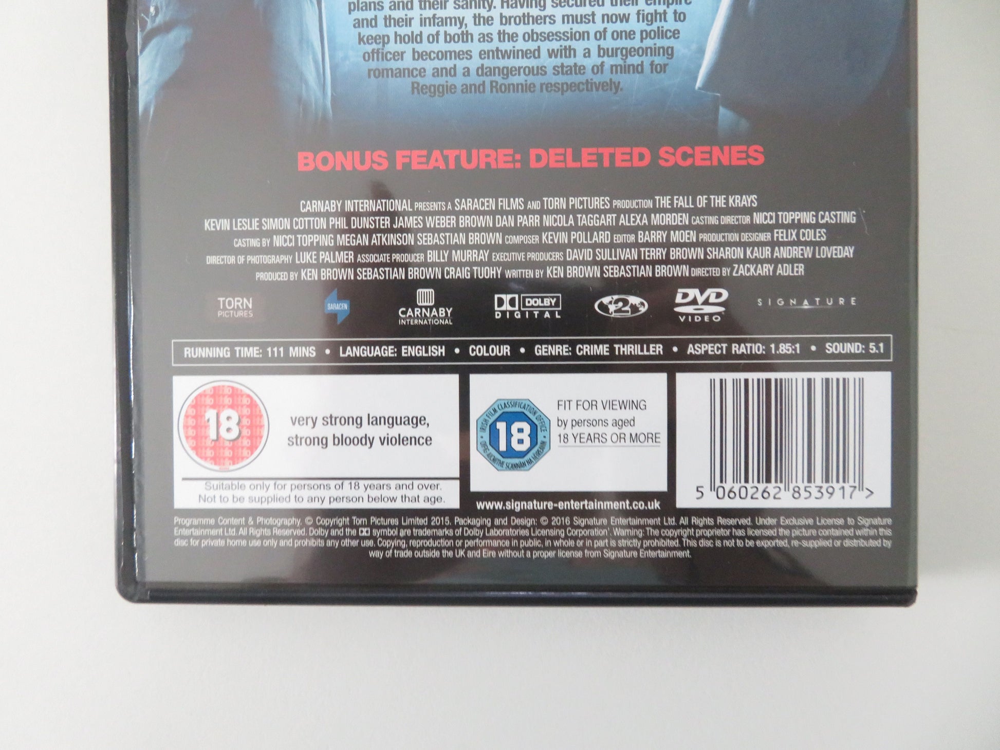 The Fall of the Krays - B (DVD) Phil Dunster Anita Dobson 2016 Region 2 Movie posters