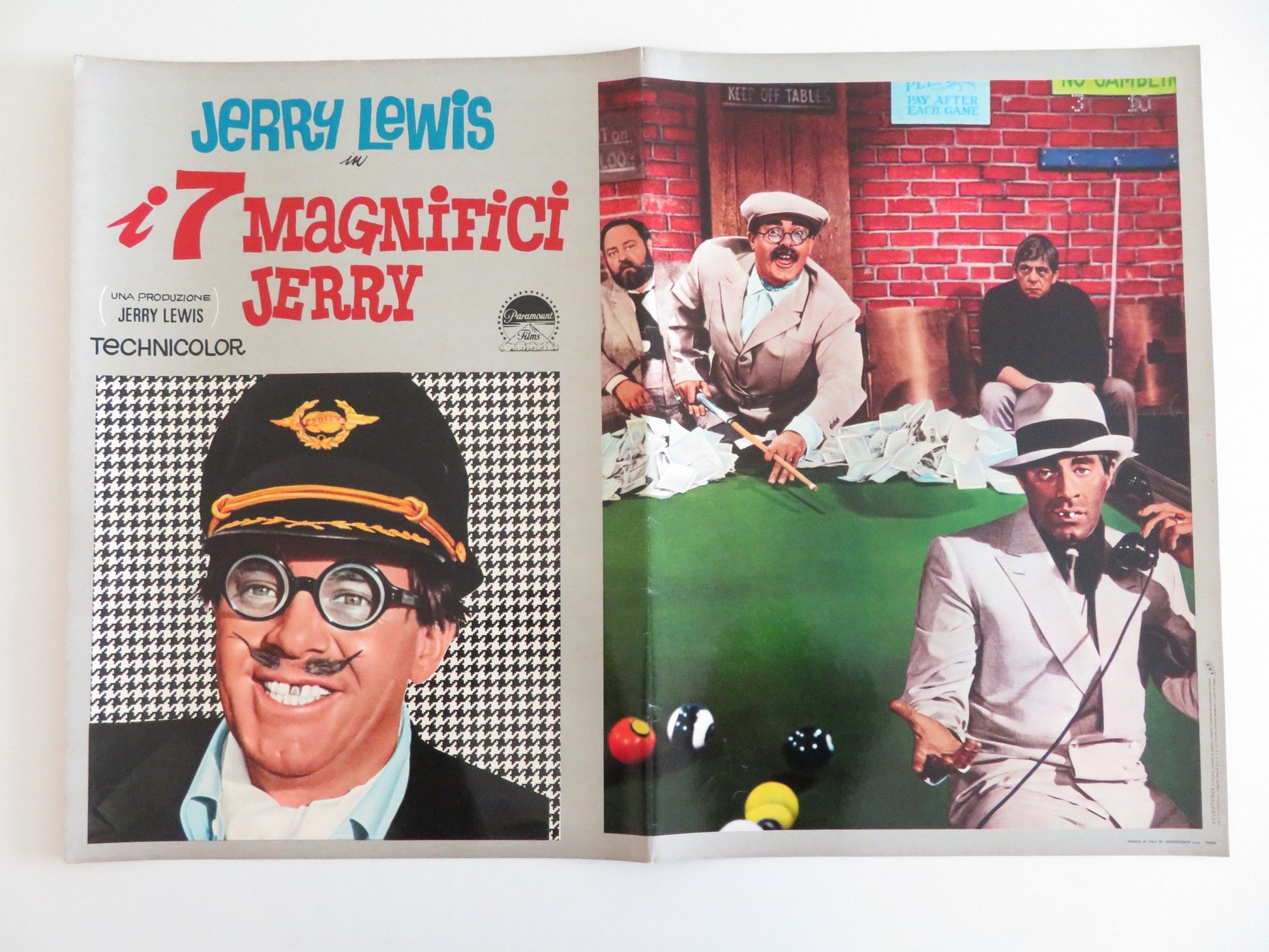 THE FAMILY JEWELS - D ITALIAN FOTOBUSTA POSTER JERRY LEWIS SEBASTIAN CABOT 1965 Rendezvous Cinema Movie posters