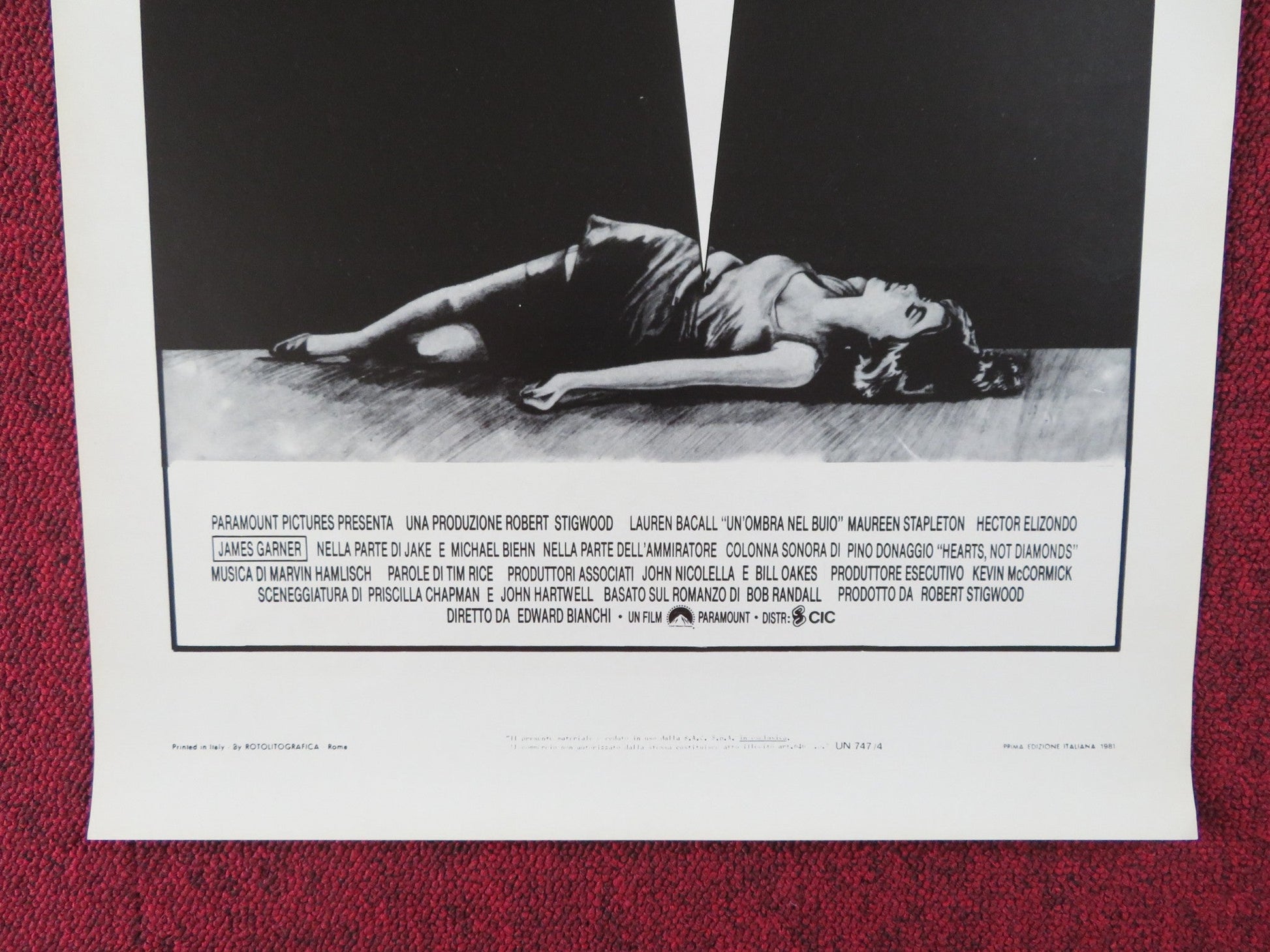 THE FAN ITALIAN LOCANDINA POSTER LAUREN BACALL JAMES GARNER 1981 Rendezvous Cinema Movie posters