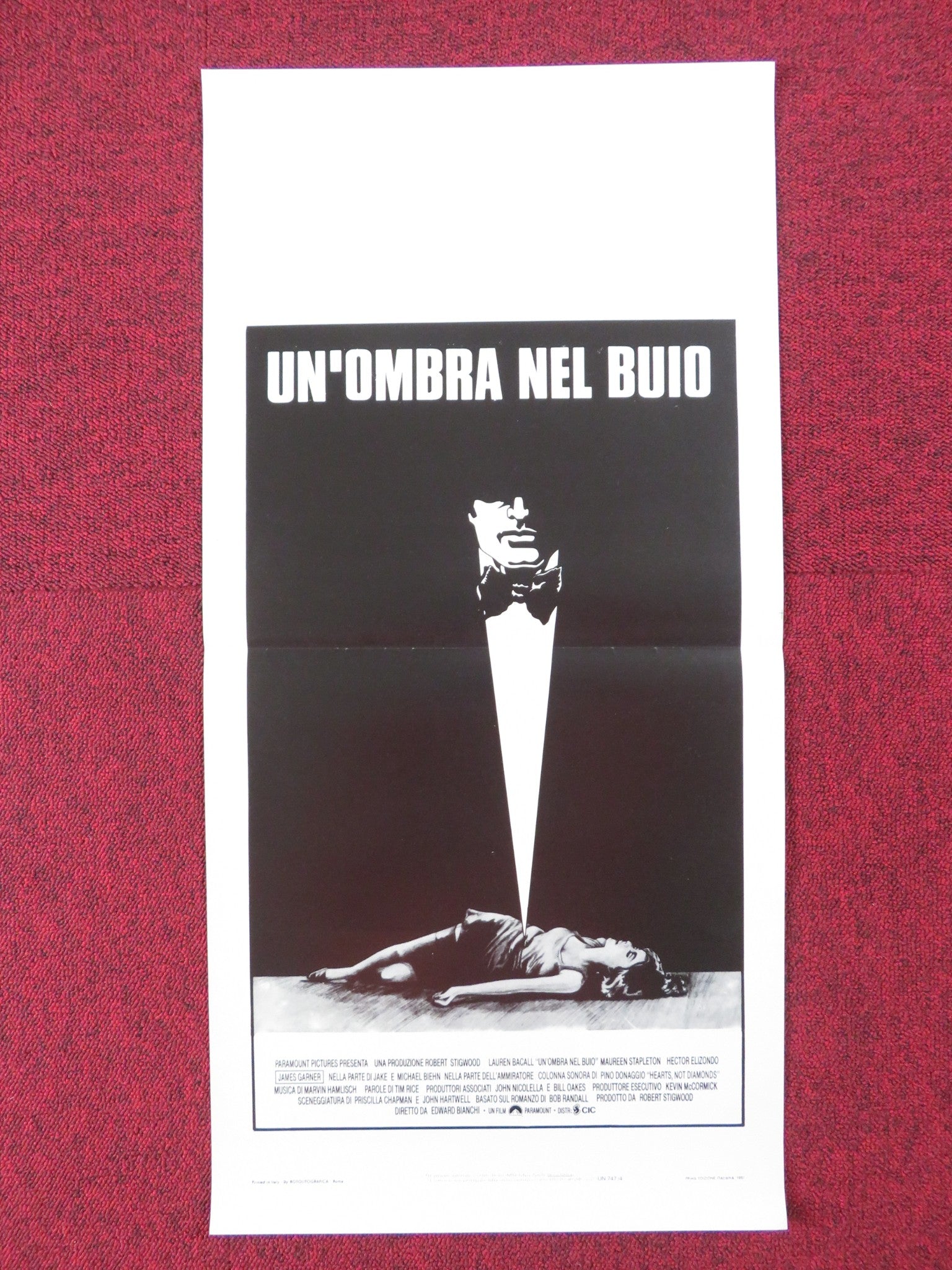 THE FAN ITALIAN LOCANDINA POSTER LAUREN BACALL JAMES GARNER 1981 Rendezvous Cinema Movie posters