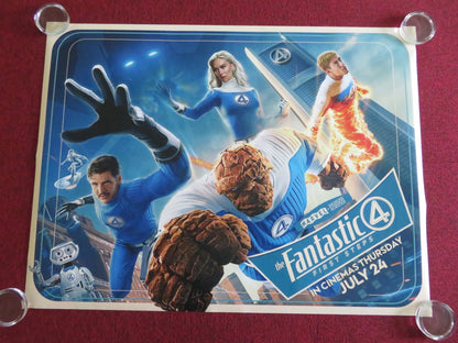 THE FANTASTIC FOUR: FIRST STEPS - A UK QUAD ROLLED POSTER MARVEL P. PASCAL 2025 Movie posters