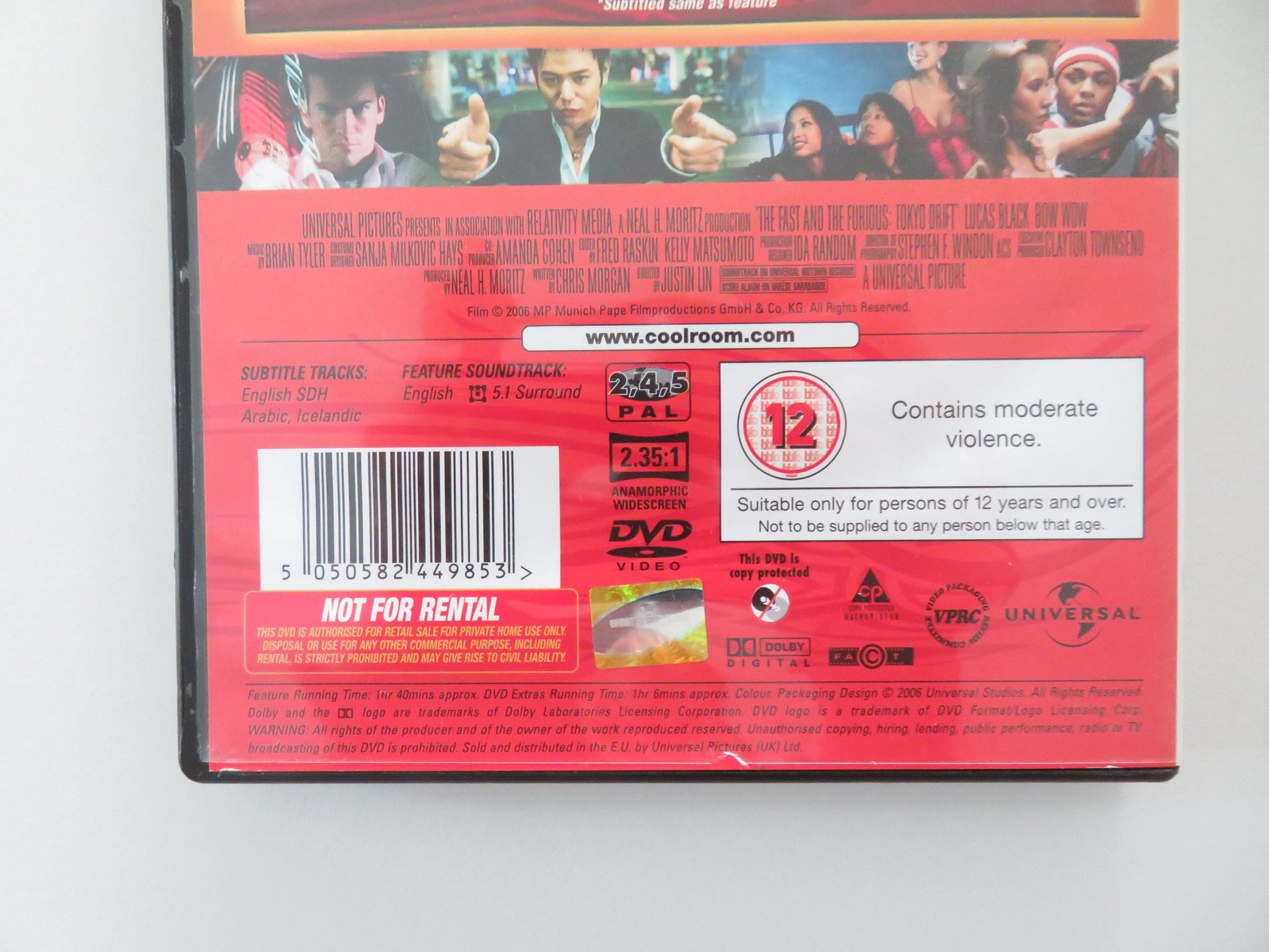 The Fast and the Furious: Tokyo Drift (DVD) Lucas Black 2006 Region 2,4,5 Movie posters
