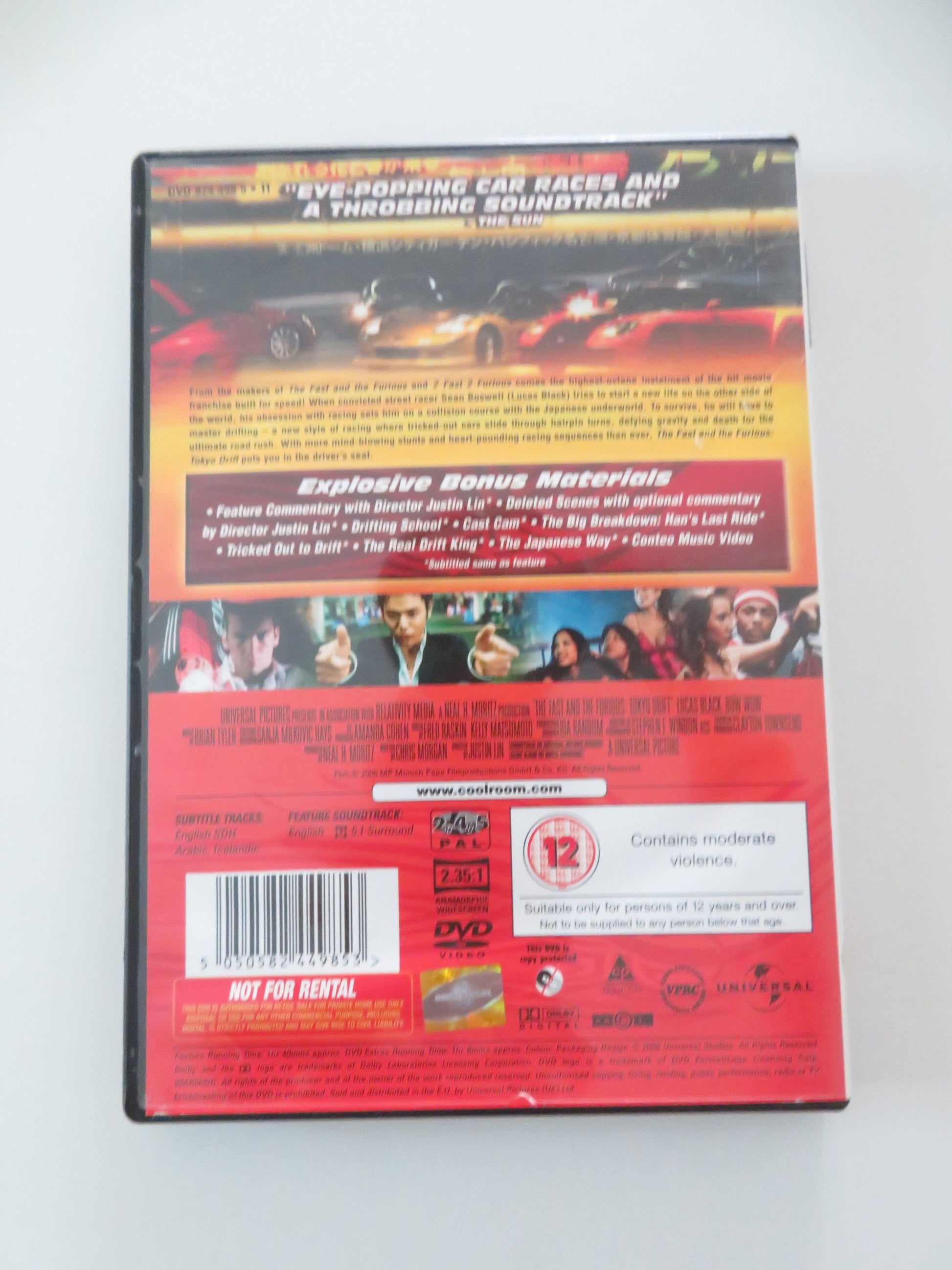 The Fast and the Furious: Tokyo Drift (DVD) Lucas Black 2006 Region 2,4,5 Movie posters