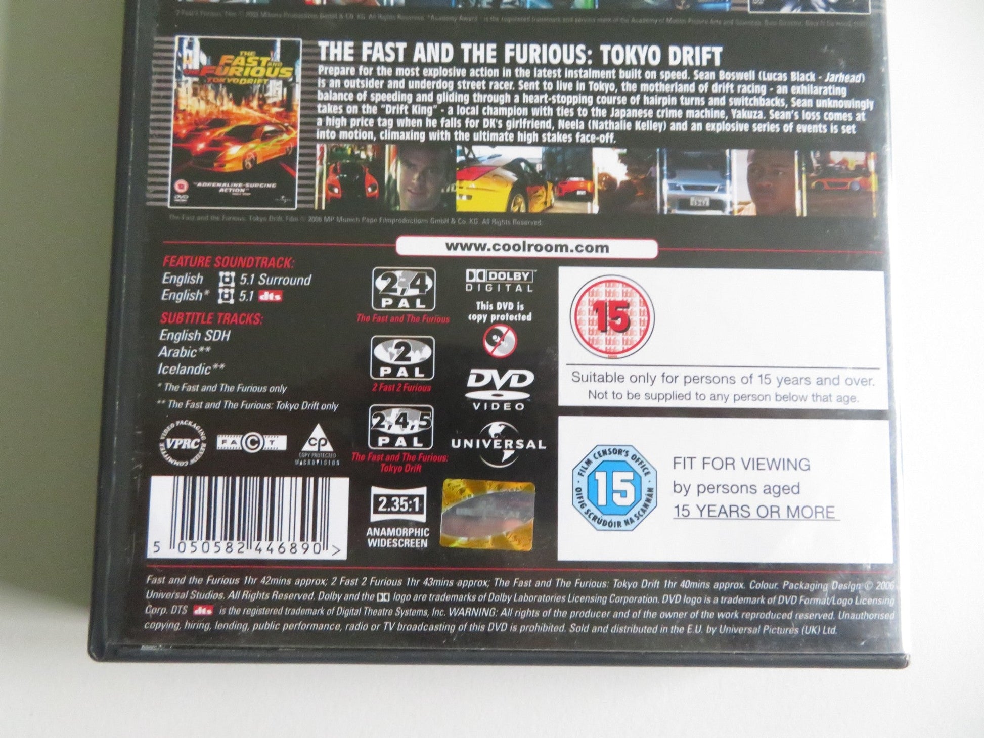 THE FAST AND THE FURIOUS ULTIMATE COLLECTION (DVD BOXSET) WALKER 2001 REGION 2 Movie posters