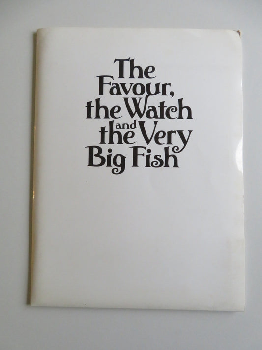 THE FAVOUR, THE WATCH AND THE VERY BIG FISH PRESS KIT 1991 BOB HOSKINS GOLDBLUM Movie posters
