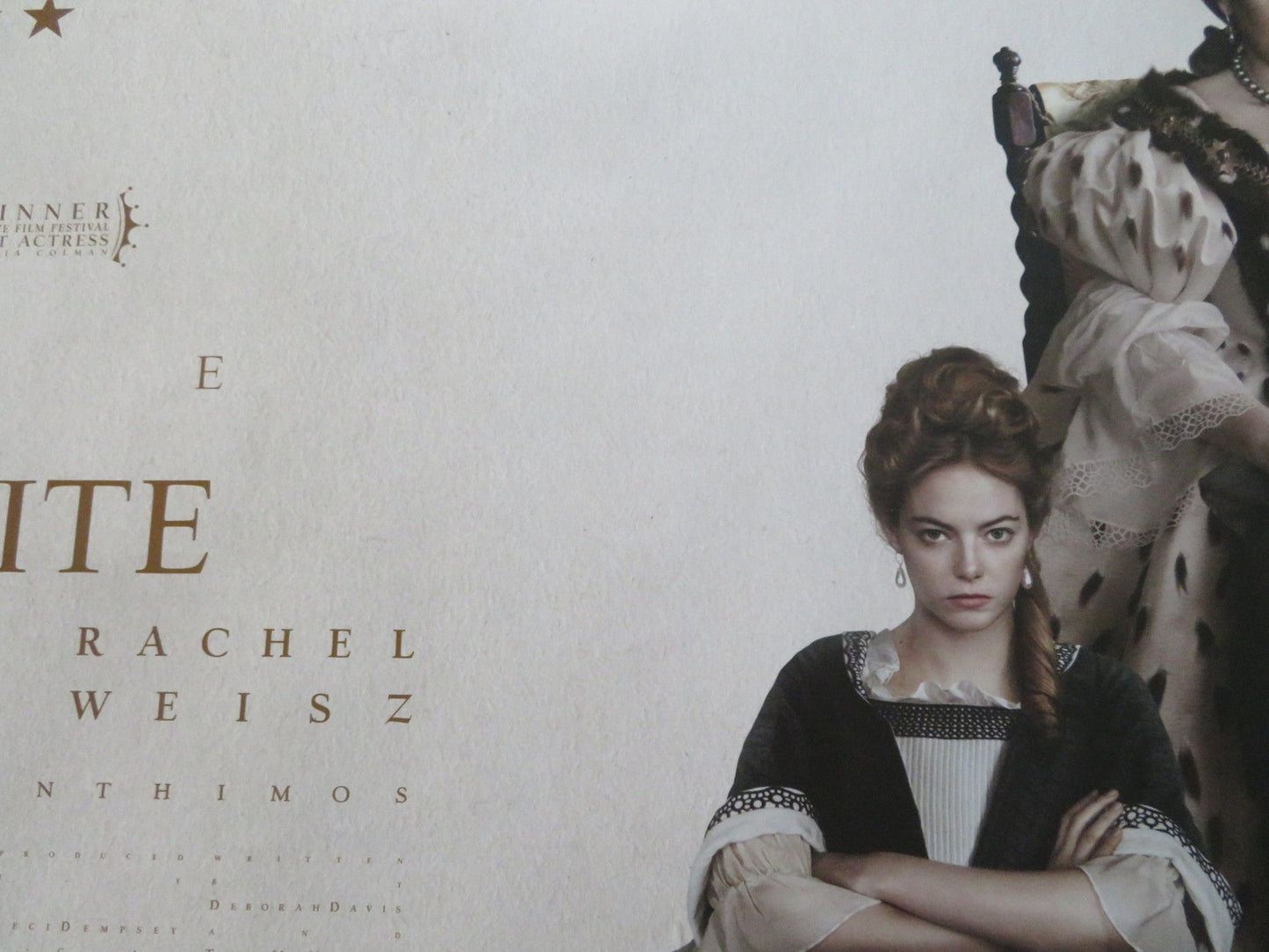 THE FAVOURITE UK QUAD ROLLED POSTER OLIVIA COLMAN EMMA STONE 2018 Rendezvous Cinema Movie posters