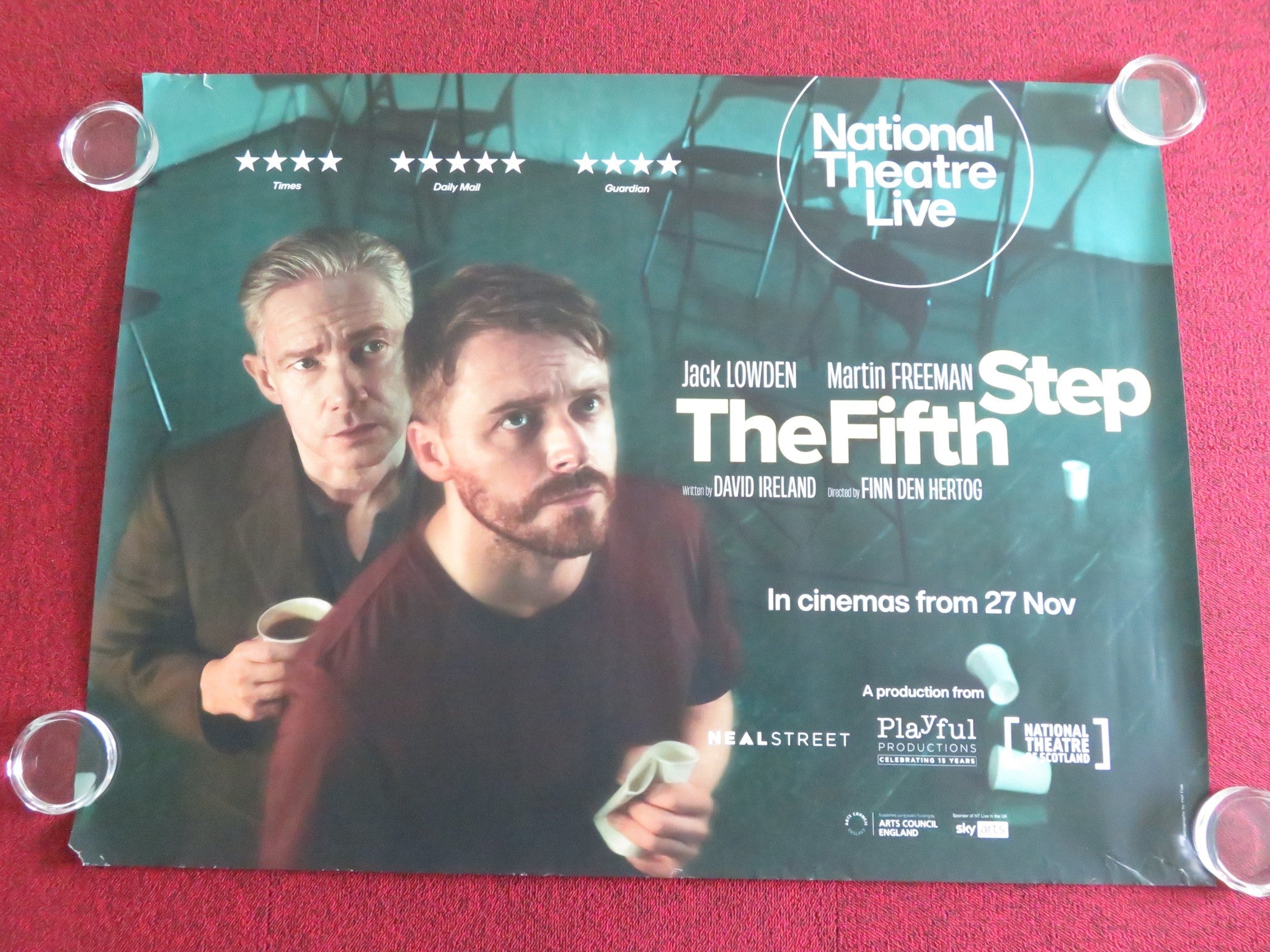 The Fifth Step UK Quad Rolled Poster Jack Lowden Martin Freeman 2025 ...