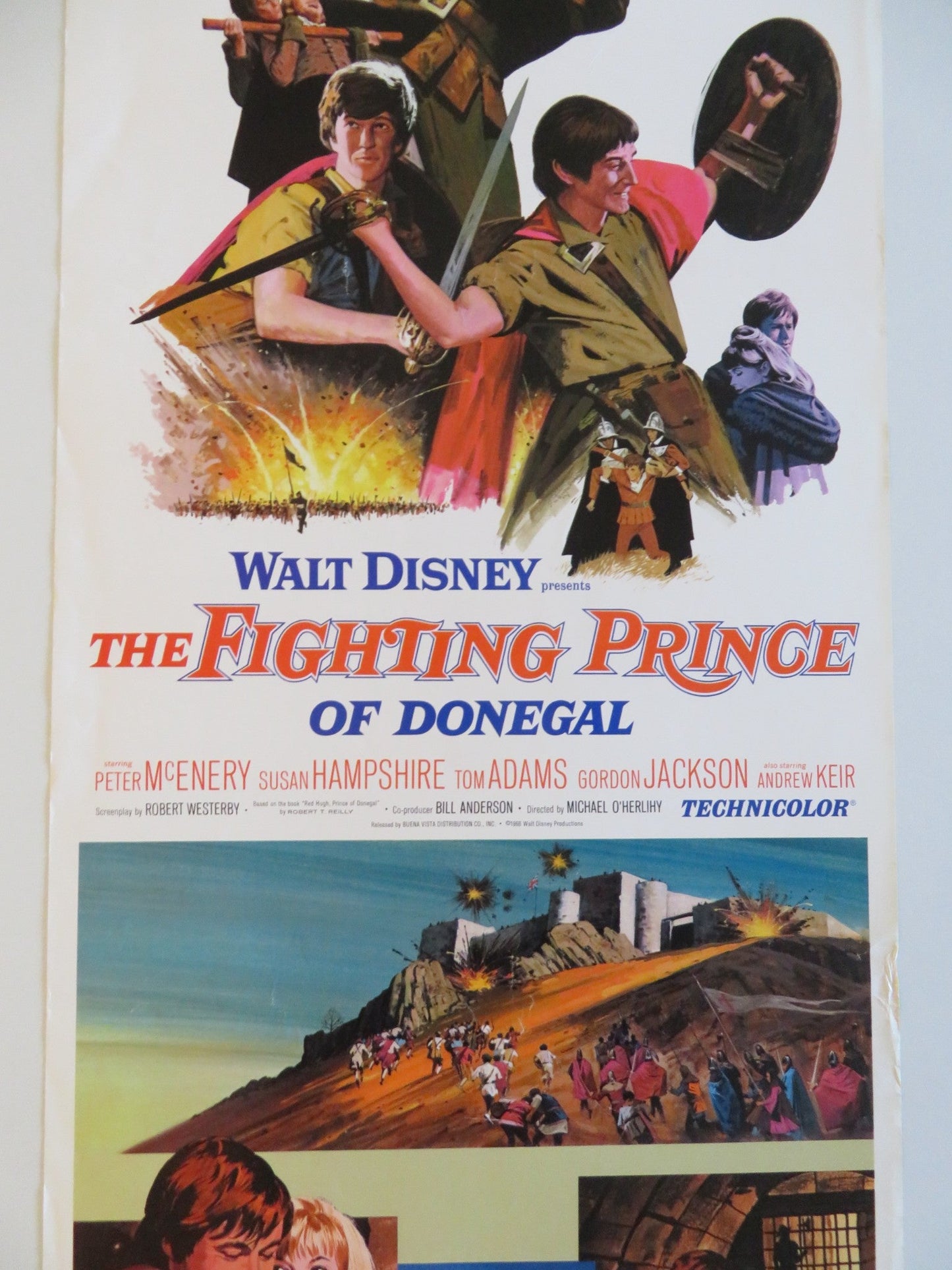 THE FIGHTING PRINCE OF DONEGAL US INSERT POSTER DISNEY PETER MCENERY 1966 Rendezvous Cinema Movie posters