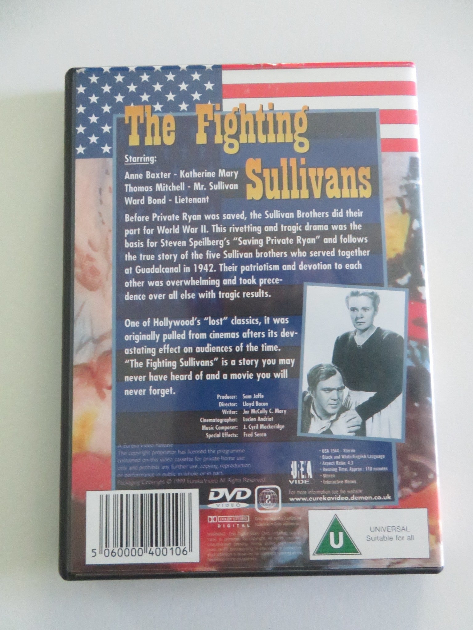 The Fighting Sullivans (DVD) Anne Baxter Thomas Mitchell 1944 Region 2 Movie posters
