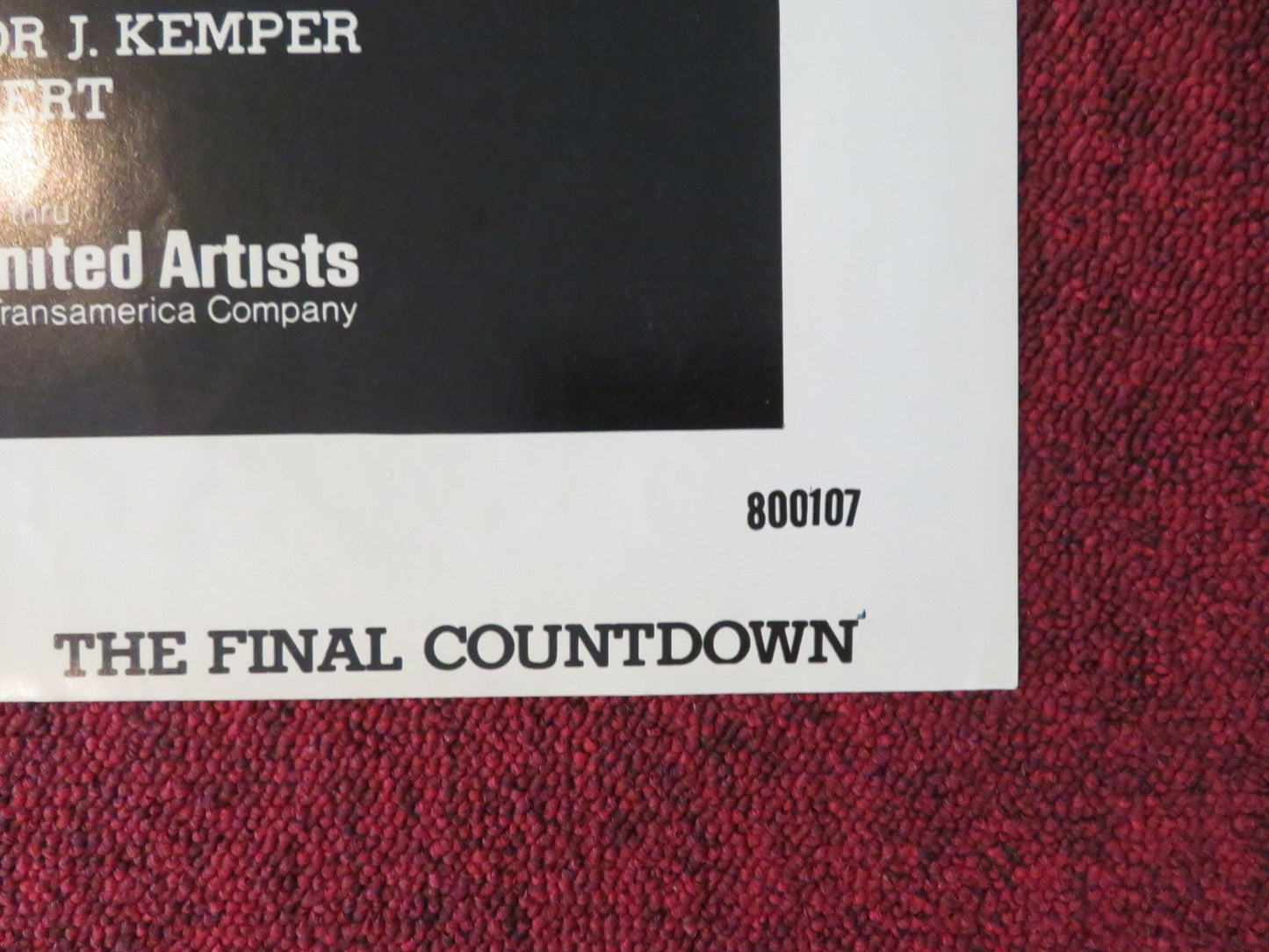 THE FINAL COUNTDOWN FOLDED US ONE SHEET POSTER KIRK DOUGLAS MARTIN SHEEN 1980 Rendezvous Cinema Movie posters