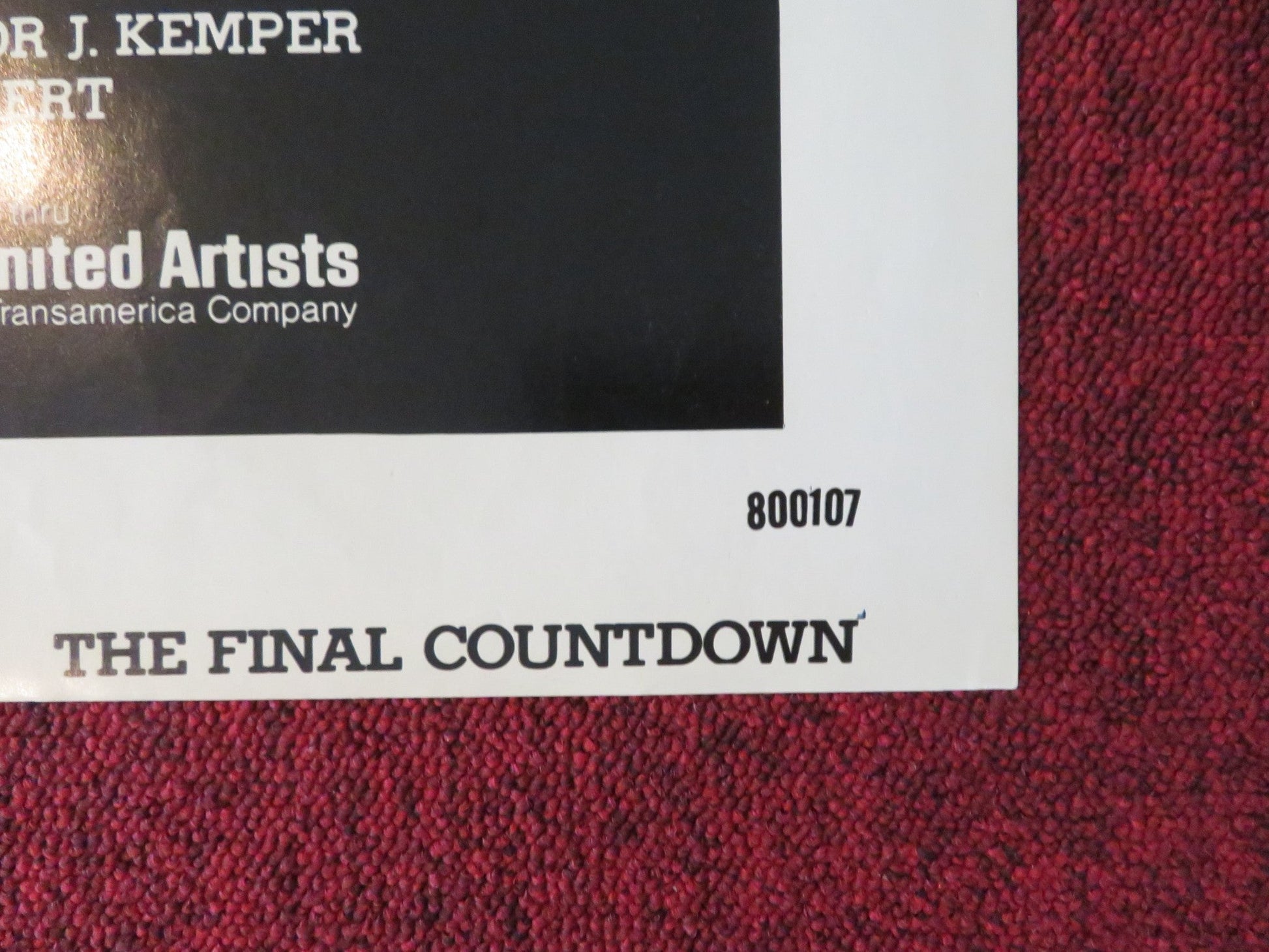 THE FINAL COUNTDOWN FOLDED US ONE SHEET POSTER KIRK DOUGLAS MARTIN SHEEN 1980 Rendezvous Cinema Movie posters