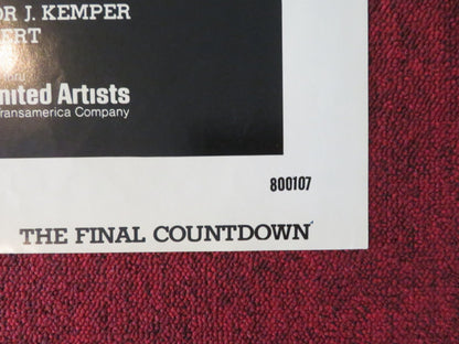 THE FINAL COUNTDOWN FOLDED US ONE SHEET POSTER KIRK DOUGLAS MARTIN SHEEN 1980 Rendezvous Cinema Movie posters