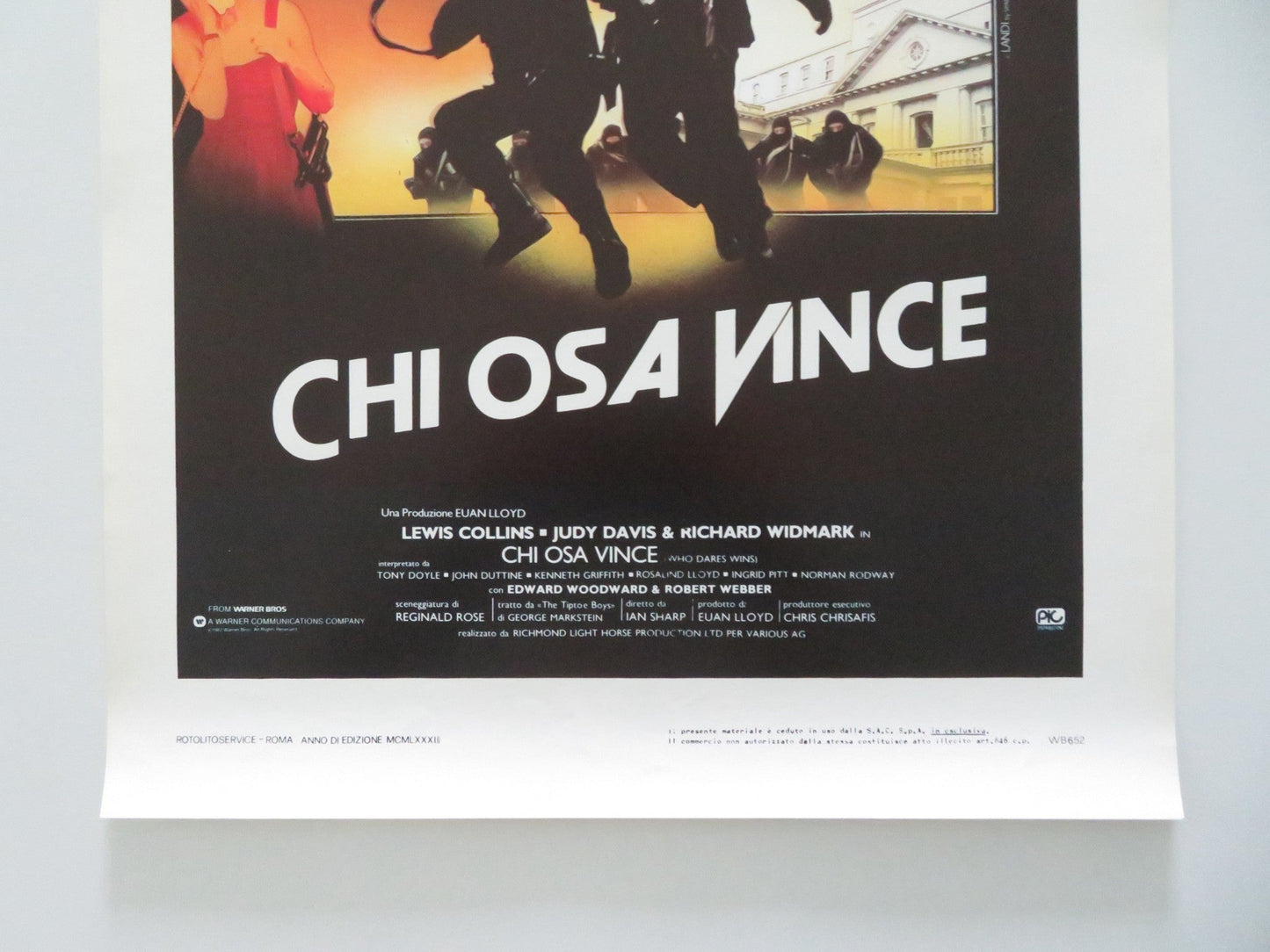 THE FINAL OPTION ITALIAN LOCANDINA POSTER LEWIS COLLINS JUDY DAVIS 1983 Movie posters