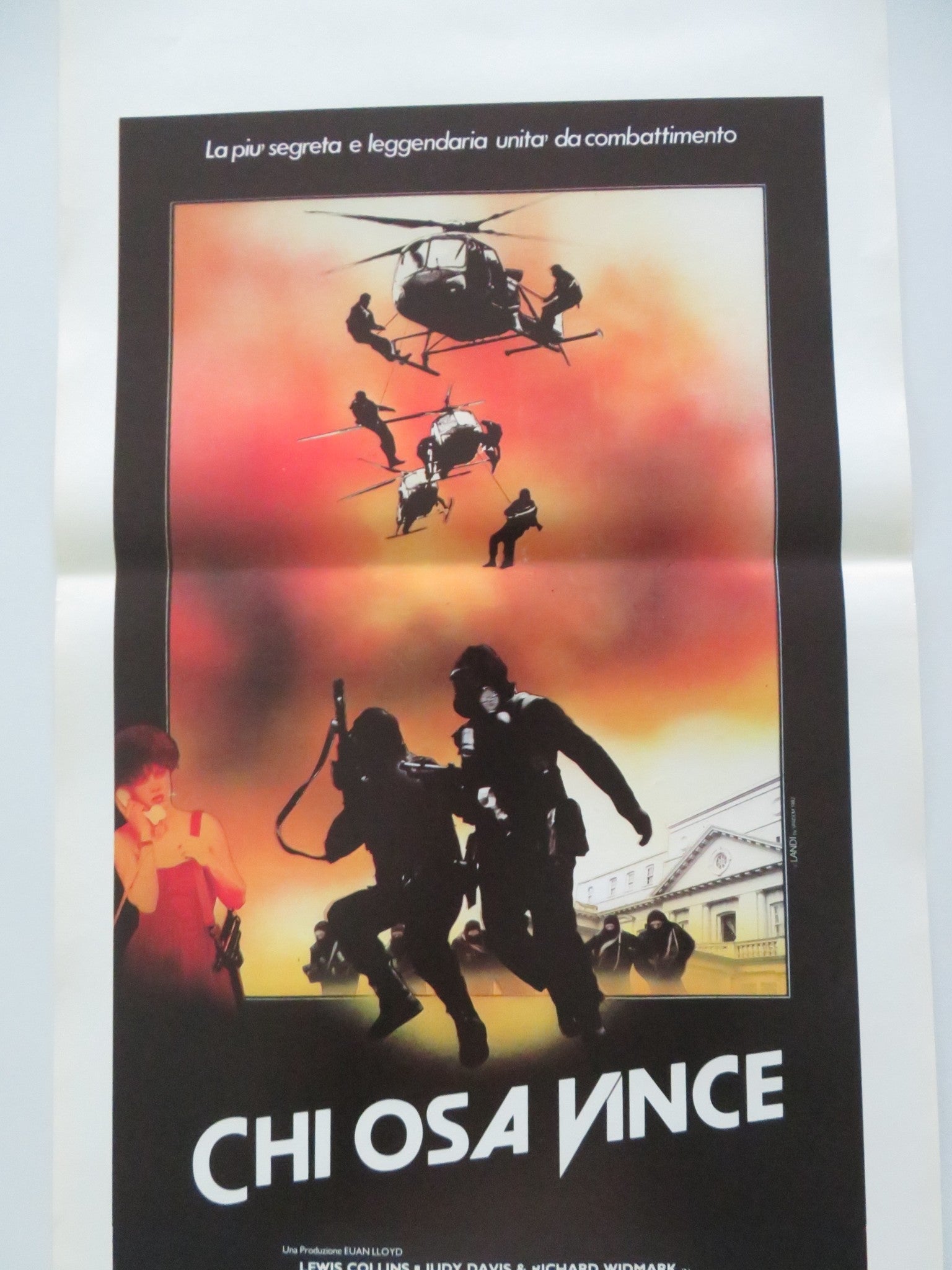 THE FINAL OPTION ITALIAN LOCANDINA POSTER LEWIS COLLINS JUDY DAVIS 1983 Movie posters