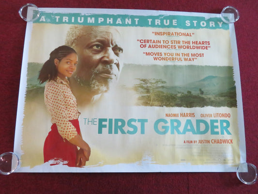THE FIRST GRADER UK QUAD ROLLED POSTER NAOMIE HARRIS OLIVER LITONDO 2010 - Rendezvous Cinema