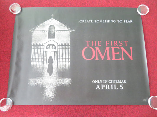 The First Omen UK Quad Rolled Poster Nell Tiger Free Ralph Ineson S. Braga 2024 Movie posters