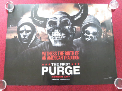 THE FIRST PURGE - B UK QUAD ROLLED POSTER Y'LAN NOEL LEX SCOTT DAVIS 2018 Rendezvous Cinema Movie posters
