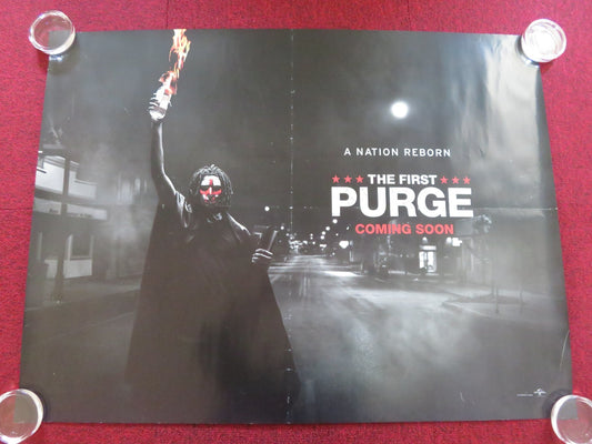 THE FIRST PURGE UK QUAD ROLLED POSTER Y'LAN NOEL LEX SCOTT DAVIS 2018 Rendezvous Cinema Movie posters