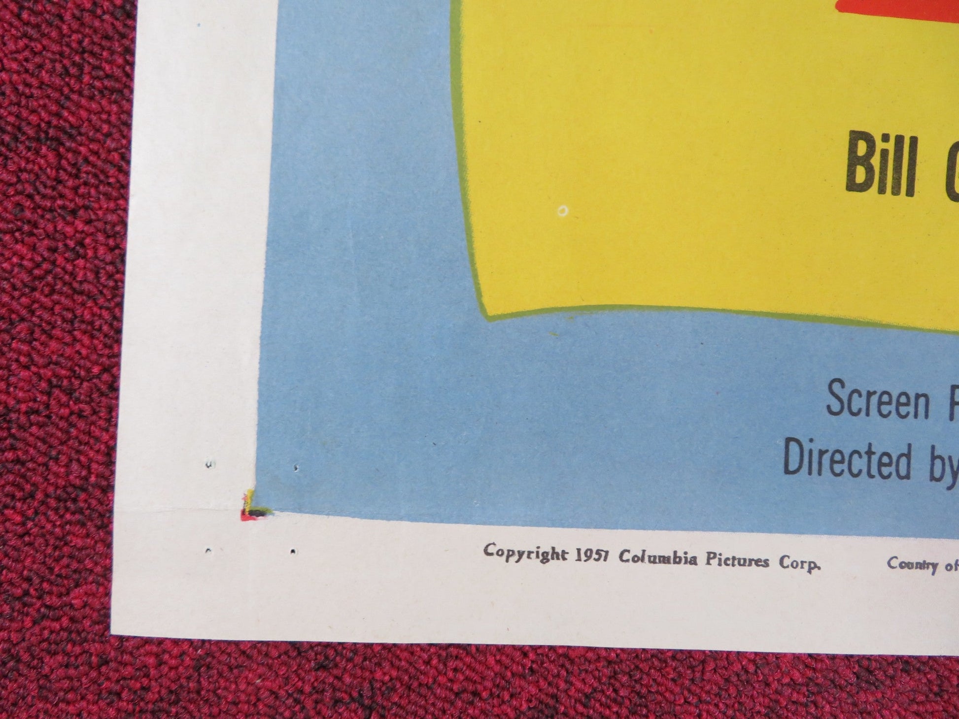 THE FIRST TIME FOLDED US ONE SHEET POSTER ROBERT CUMMINGS BARBARA HALE 1952 Rendezvous Cinema Movie posters