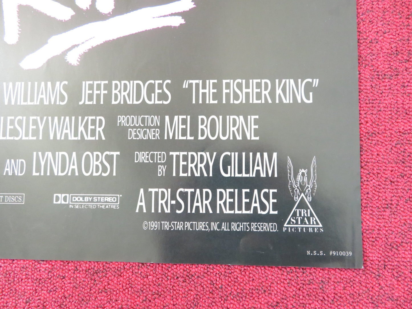 THE FISHER KING FOLDED US ONE SHEET POSTER JEFF BRIDGES ROBIN WILLIAMS 1991 Rendezvous Cinema Movie posters