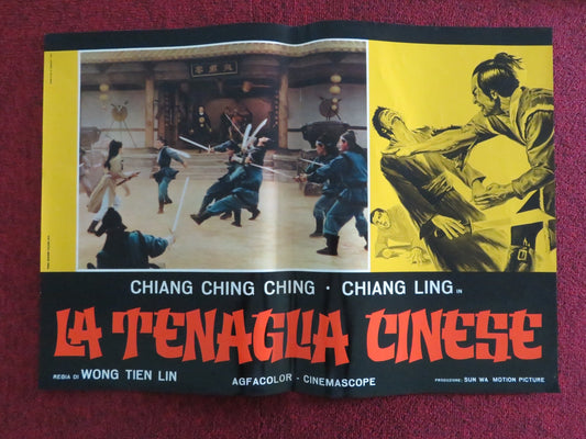 THE FIST THAT KILLS ITALIAN FOTOBUSTA POSTER CHING - CHING CHANG MING CHIANG 1972 Rendezvous Cinema Movie posters