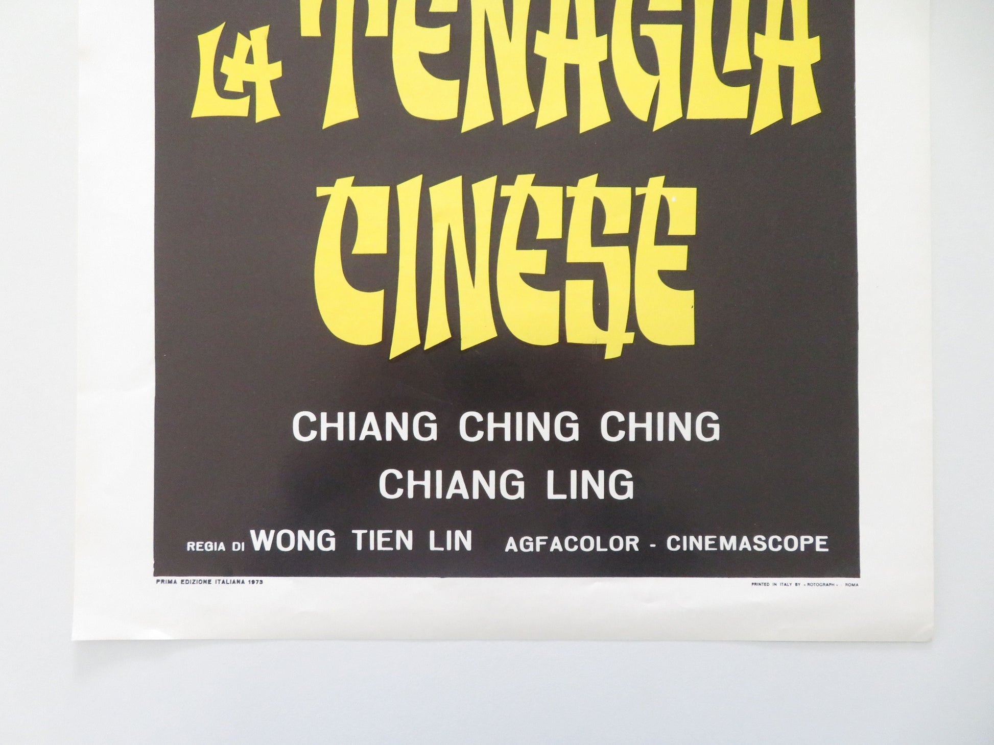 The Fist That Kills Italian Locandina Poster Ching-Ching Chang Ming Chiang 1973 Movie posters