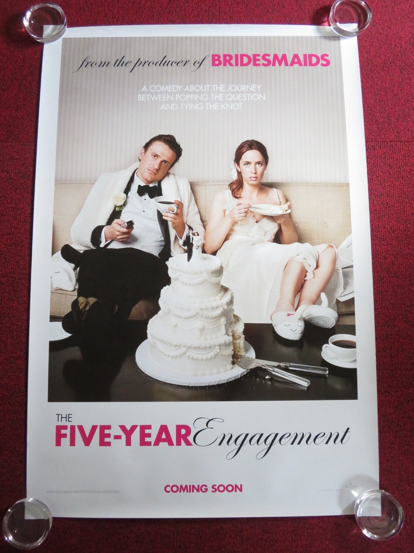 THE FIVE - YEAR ENGAGEMENT US ONE SHEET ROLLED POSTER EMILY BLUNT JASON SEGEL 2012 Rendezvous Cinema Movie posters