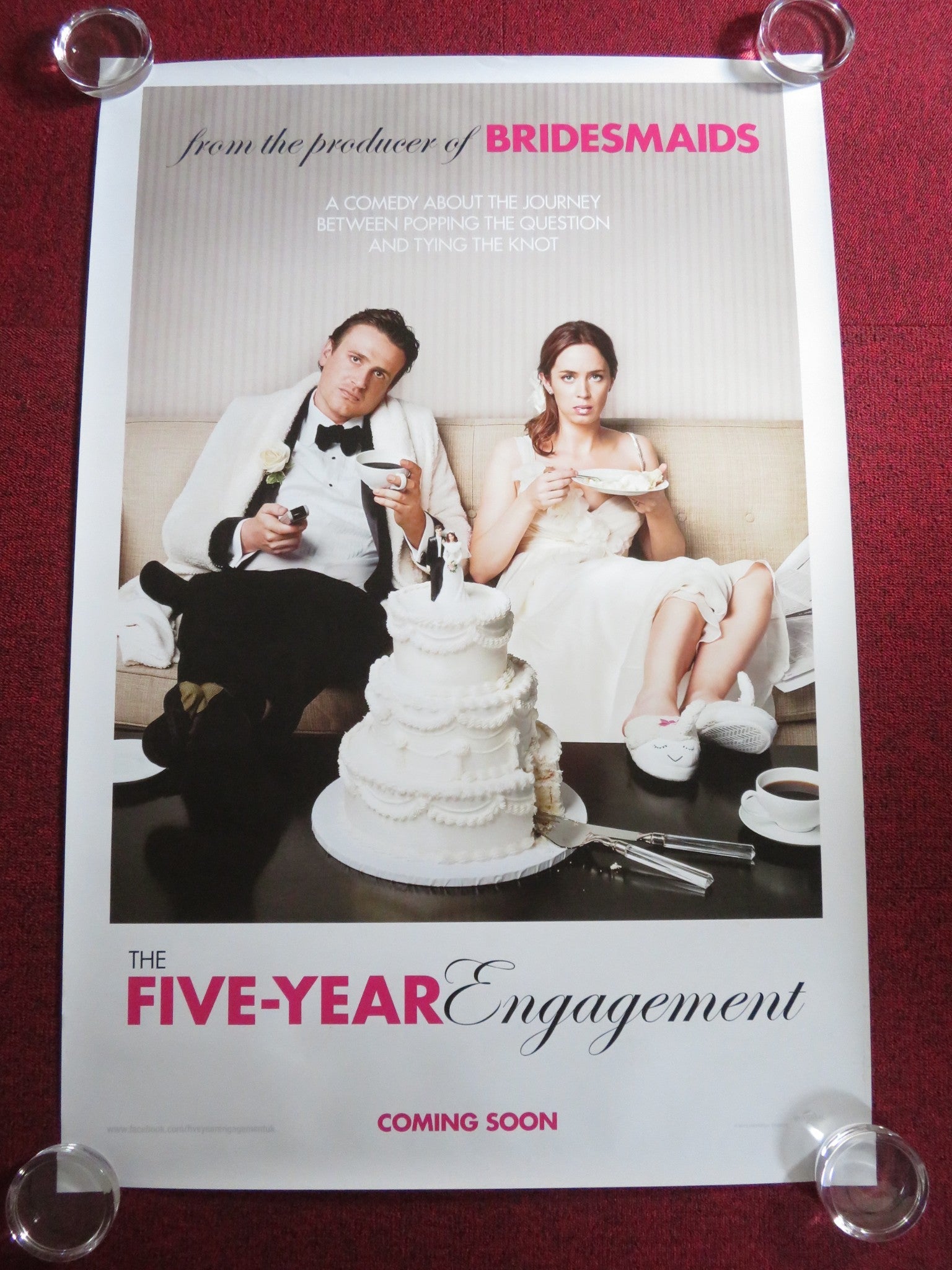 THE FIVE - YEAR ENGAGEMENT US ONE SHEET ROLLED POSTER EMILY BLUNT JASON SEGEL 2012 Rendezvous Cinema Movie posters