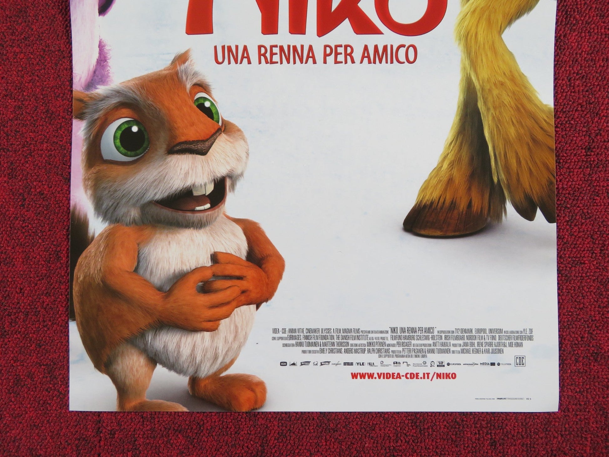 THE FLIGHT BEFORE CHRISTMAS ITALIAN LOCANDINA POSTER OLLI JANTUNEN 2008 Rendezvous Cinema Movie posters