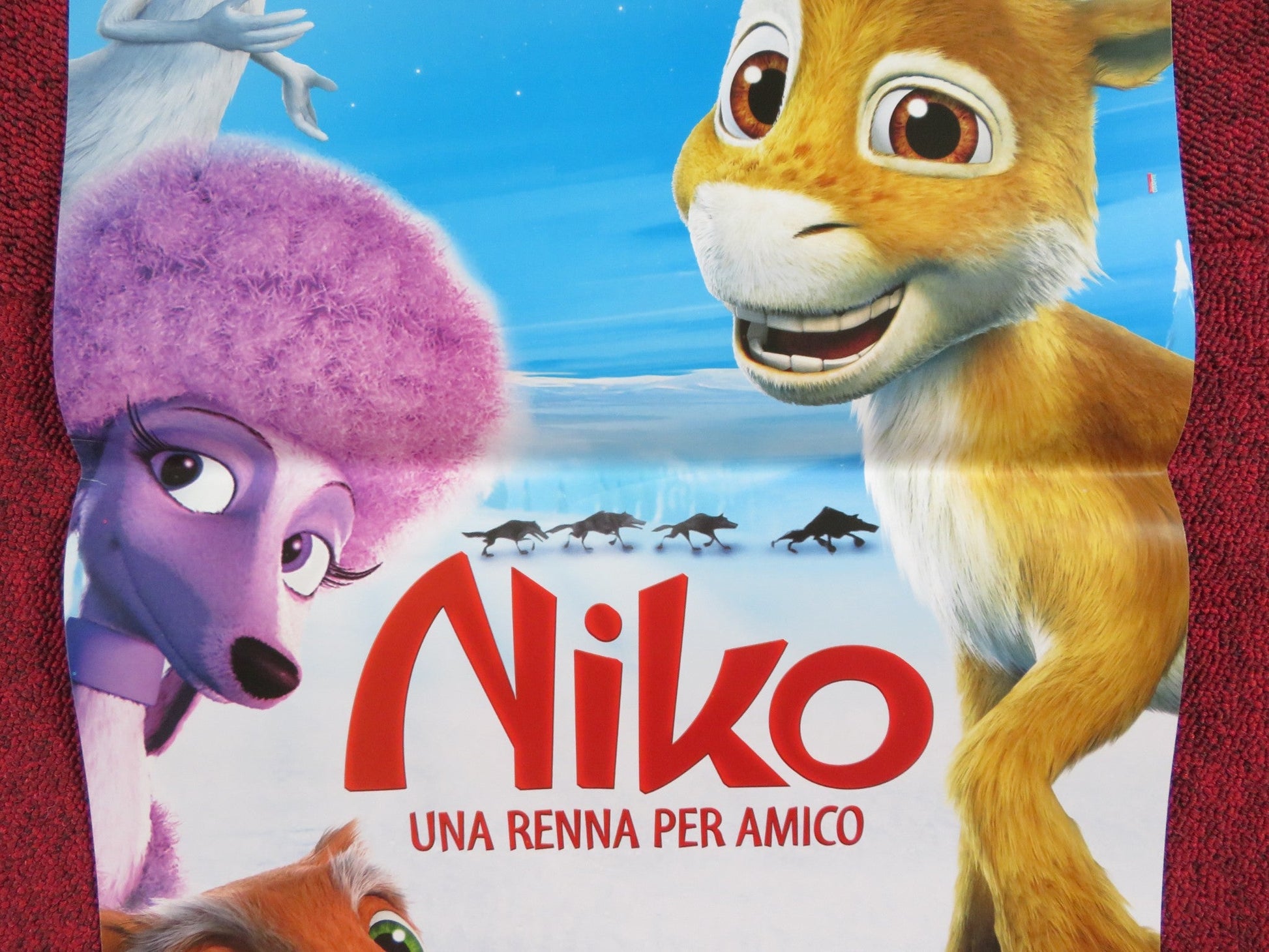 THE FLIGHT BEFORE CHRISTMAS ITALIAN LOCANDINA POSTER OLLI JANTUNEN 2008 Rendezvous Cinema Movie posters