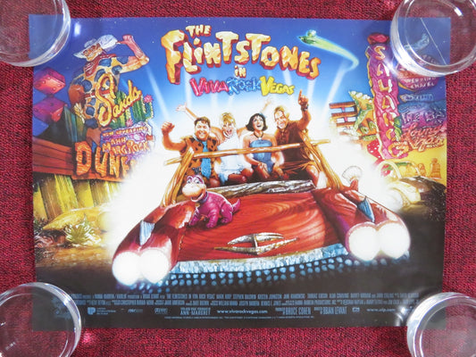 THE FLINTSTONES IN VIVA ROCK VEGAS UK MINI QUAD POSTER MARK ADDY S. BALDWIN 2000 Rendezvous Cinema Movie posters