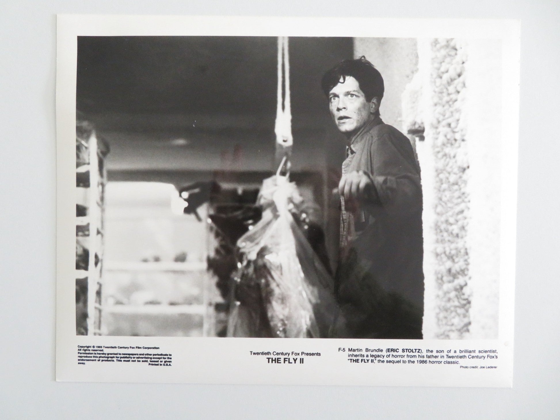 THE FLY II MOVIE STILL PHOTO LOT OF 5 ERIC STOLTZ DAPHNE ZUNIGA 1989 Movie posters