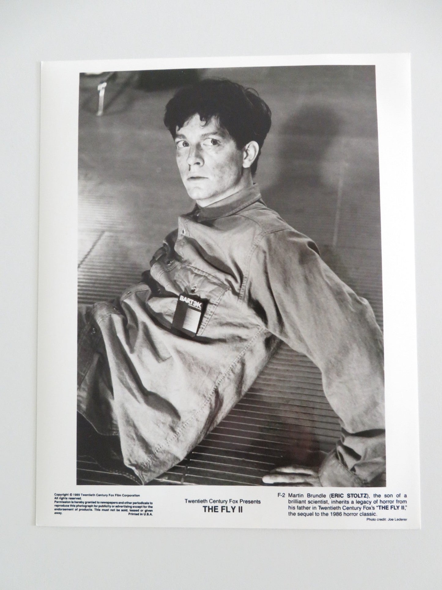 THE FLY II MOVIE STILL PHOTO LOT OF 5 ERIC STOLTZ DAPHNE ZUNIGA 1989 Movie posters