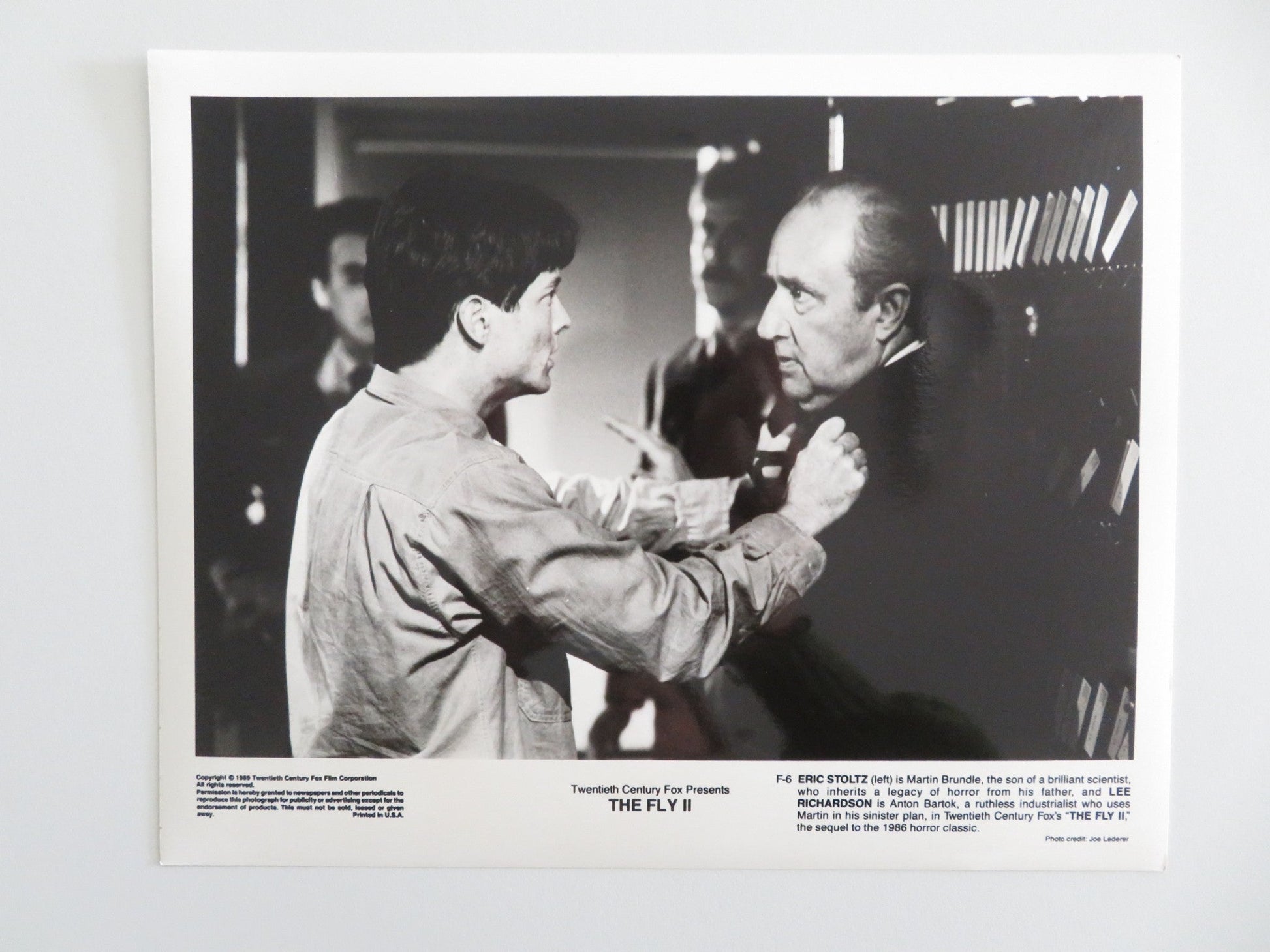 THE FLY II MOVIE STILL PHOTO LOT OF 5 ERIC STOLTZ DAPHNE ZUNIGA 1989 Movie posters