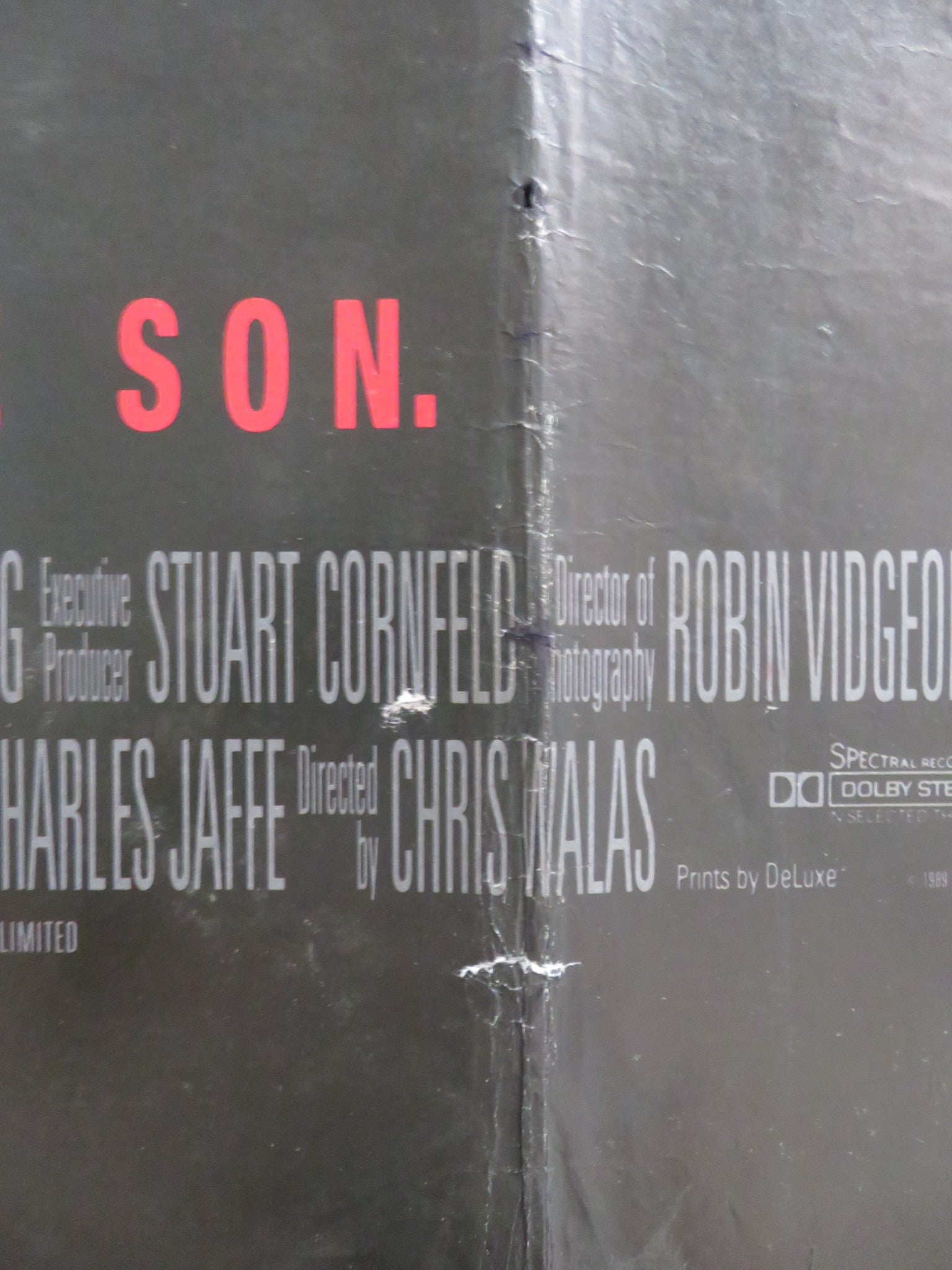 THE FLY II UK QUAD ROLLED POSTER ERIC STOLTZ DAPHNE ZUNIGA 1989 Rendezvous Cinema Movie posters