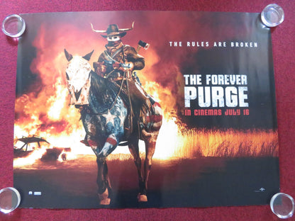 THE FOREVER PURGE UK QUAD ROLLED POSTER ANA DE LA REGUERA TENOCH HUERTA 2021 Rendezvous Cinema Movie posters