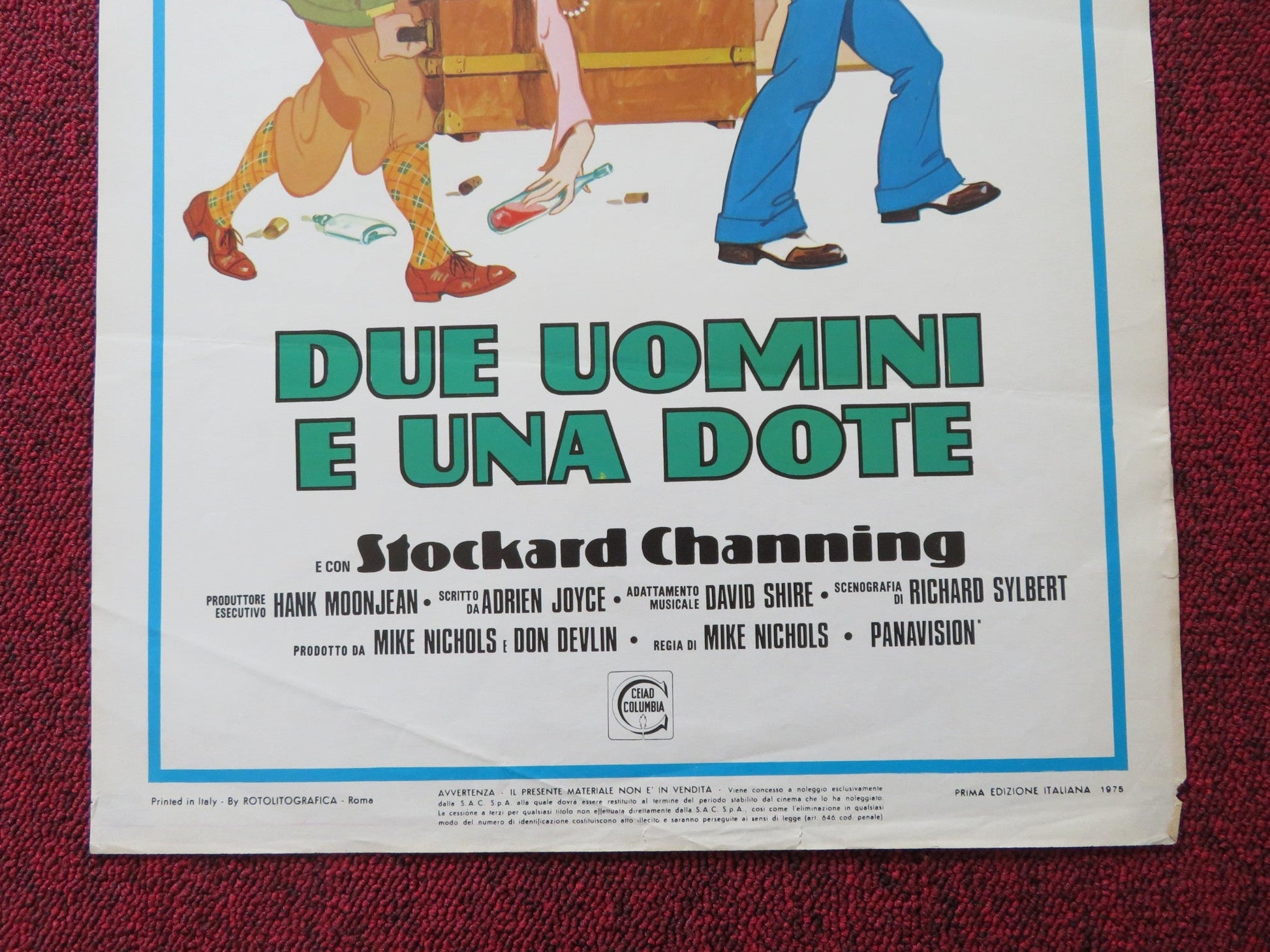 THE FORTUNE ITALIAN LOCANDINA POSTER WARREN BEATTY JACK NICHOLSON 1975 Rendezvous Cinema Movie posters