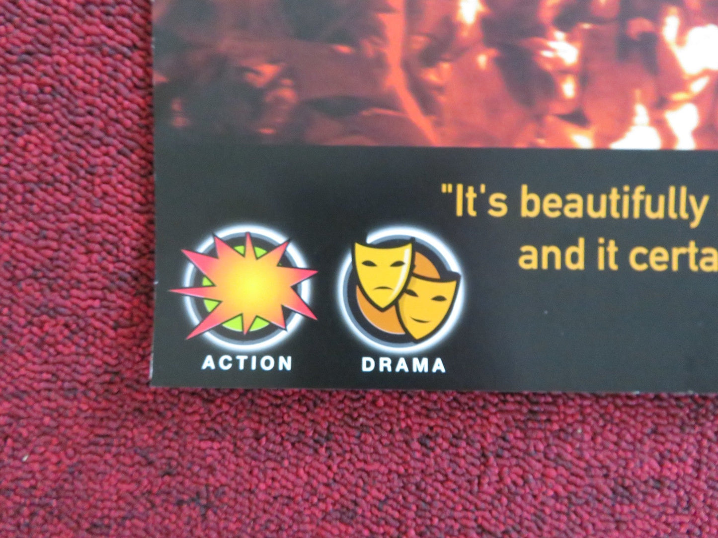 THE FOUR FEATHERS VHS VIDEO POSTER HEATH LEDGER KATE HUDSON 2002 Rendezvous Cinema Movie posters