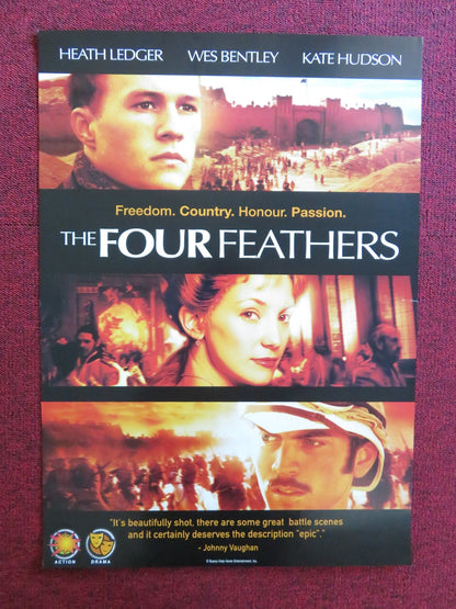 THE FOUR FEATHERS VHS VIDEO POSTER HEATH LEDGER KATE HUDSON 2002 Rendezvous Cinema Movie posters