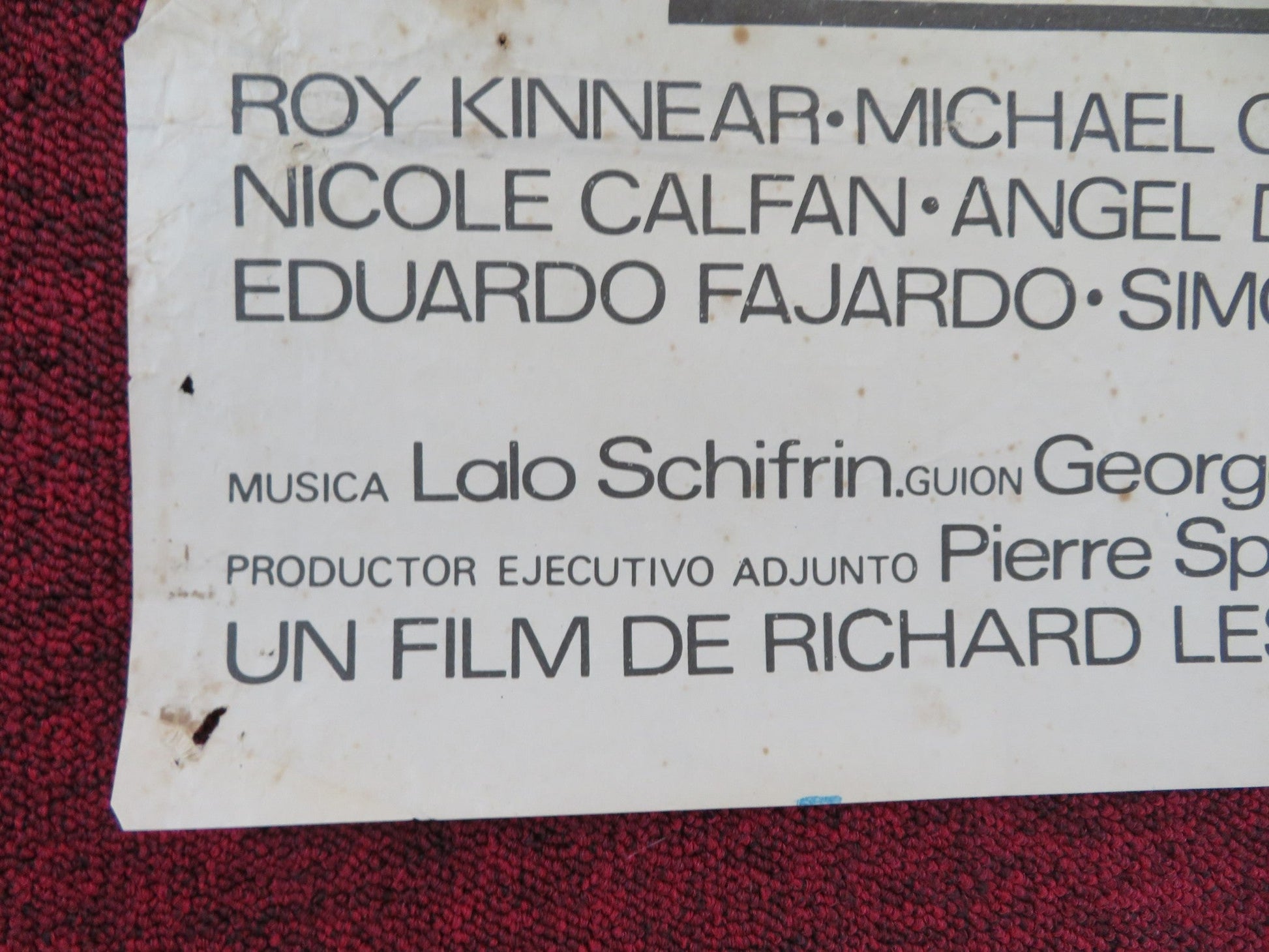 THE FOUR MUSKETEERS: MILADY'S REVENGE SPANISH POSTER OLIVER REED R. WELCH 1974 Rendezvous Cinema Movie posters