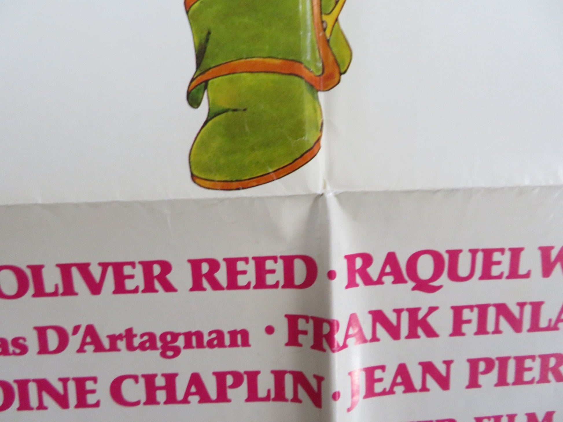 THE FOUR MUSKETEERS STYLE B FOLDED US ONE SHEET POSTER OLVIER REED R. WELCH 1974 Rendezvous Cinema Movie posters