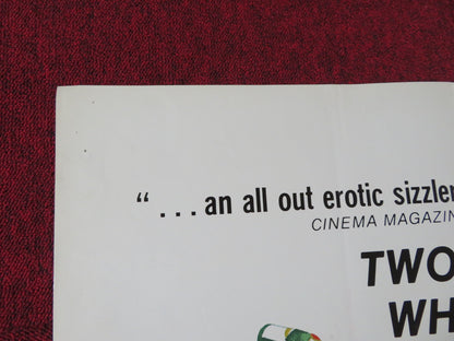 THE FOUR OF US FOLDED US ONE SHEET POSTER PIERRE ROUSSEAU DANIELE VLAMINCK 1972 Rendezvous Cinema Movie posters