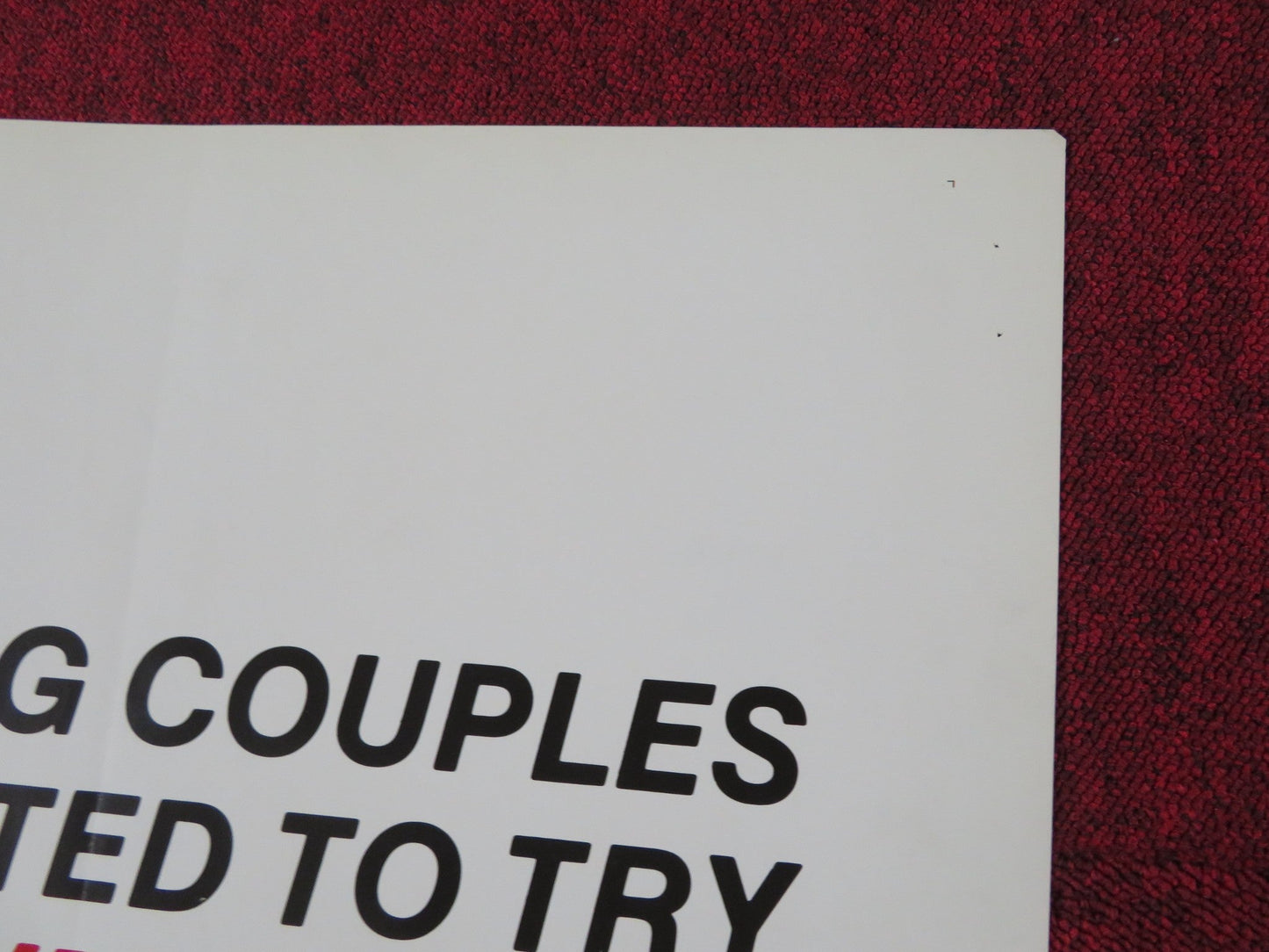 THE FOUR OF US FOLDED US ONE SHEET POSTER PIERRE ROUSSEAU DANIELE VLAMINCK 1972 Rendezvous Cinema Movie posters