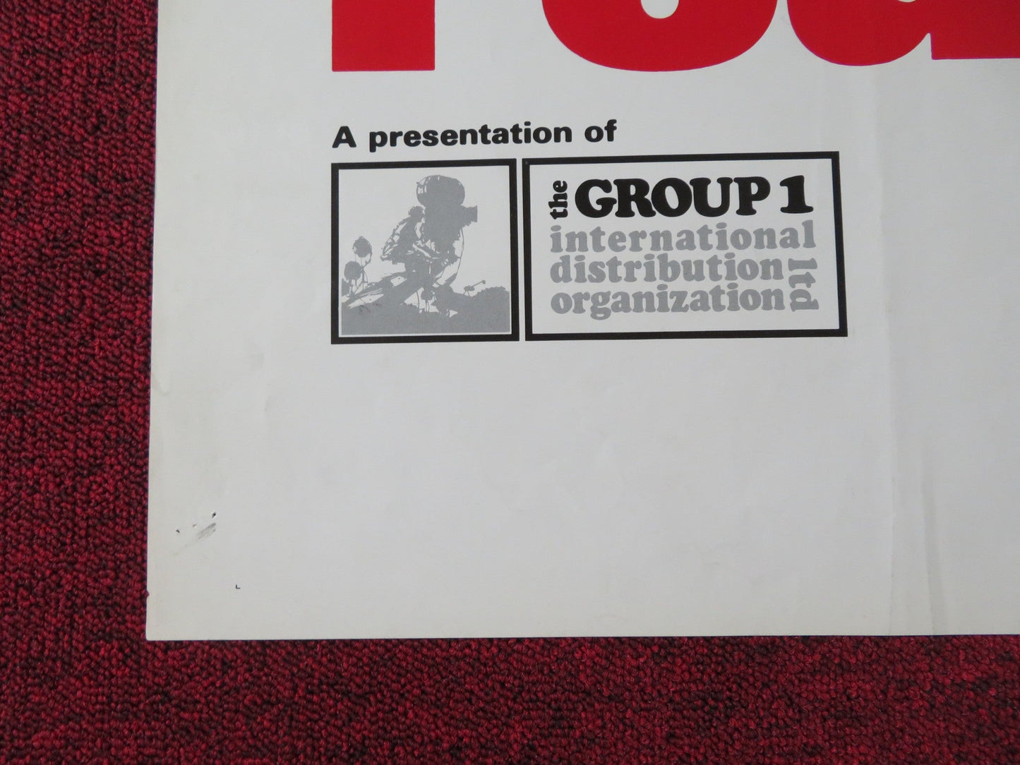 THE FOUR OF US FOLDED US ONE SHEET POSTER PIERRE ROUSSEAU DANIELE VLAMINCK 1972 Rendezvous Cinema Movie posters