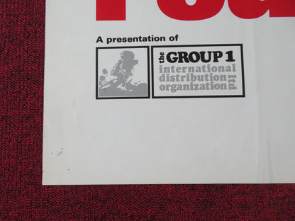 THE FOUR OF US FOLDED US ONE SHEET POSTER PIERRE ROUSSEAU DANIELE VLAMINCK 1972 Rendezvous Cinema Movie posters