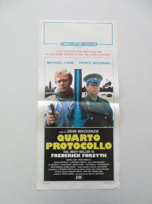 THE FOURTH PROTOCOL ITALIAN LOCANDINA POSTER MICHAEL CAINE PIERCE BROSNAN 1987 Movie posters