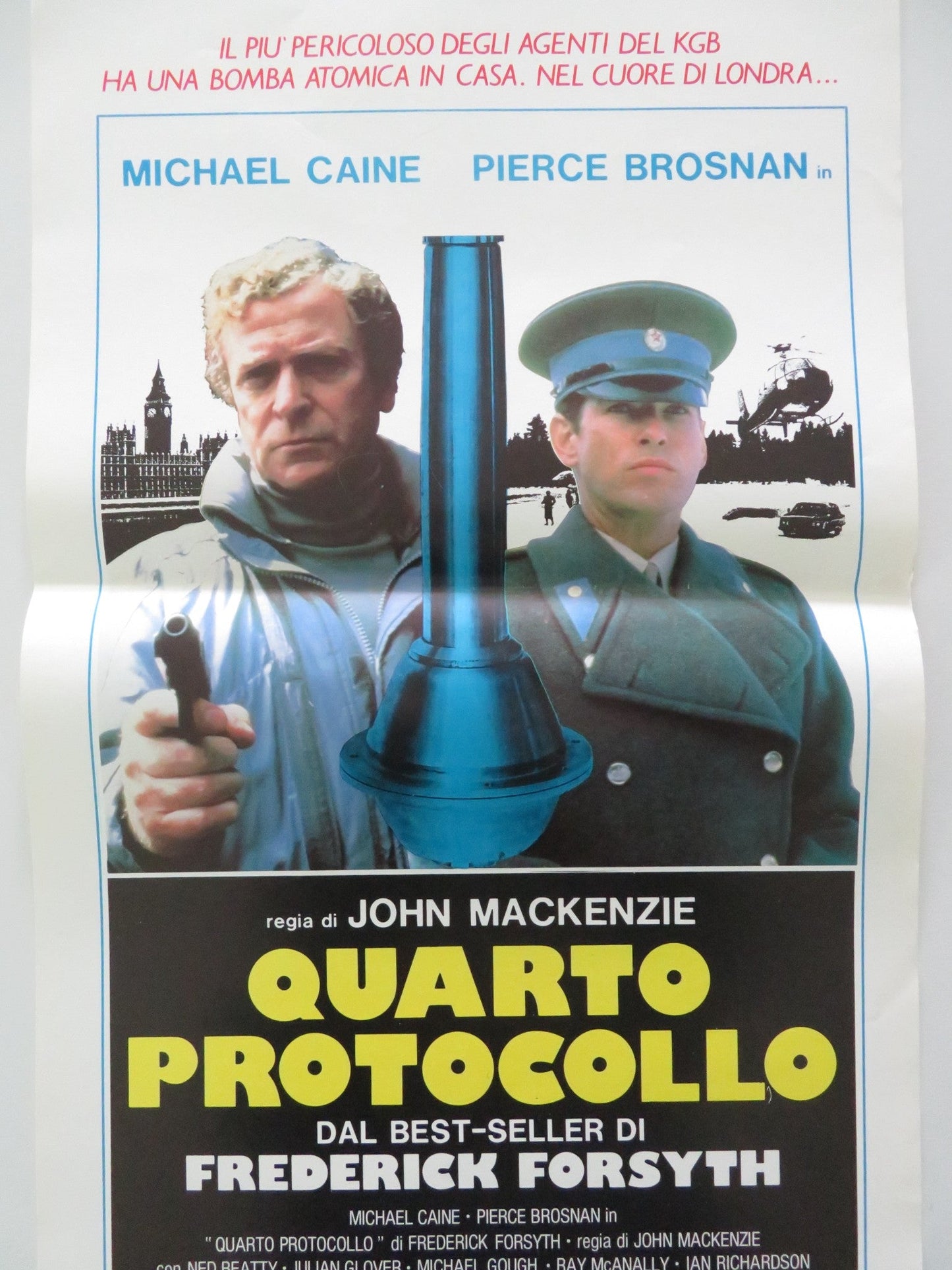THE FOURTH PROTOCOL ITALIAN LOCANDINA POSTER MICHAEL CAINE PIERCE BROSNAN 1987 Movie posters